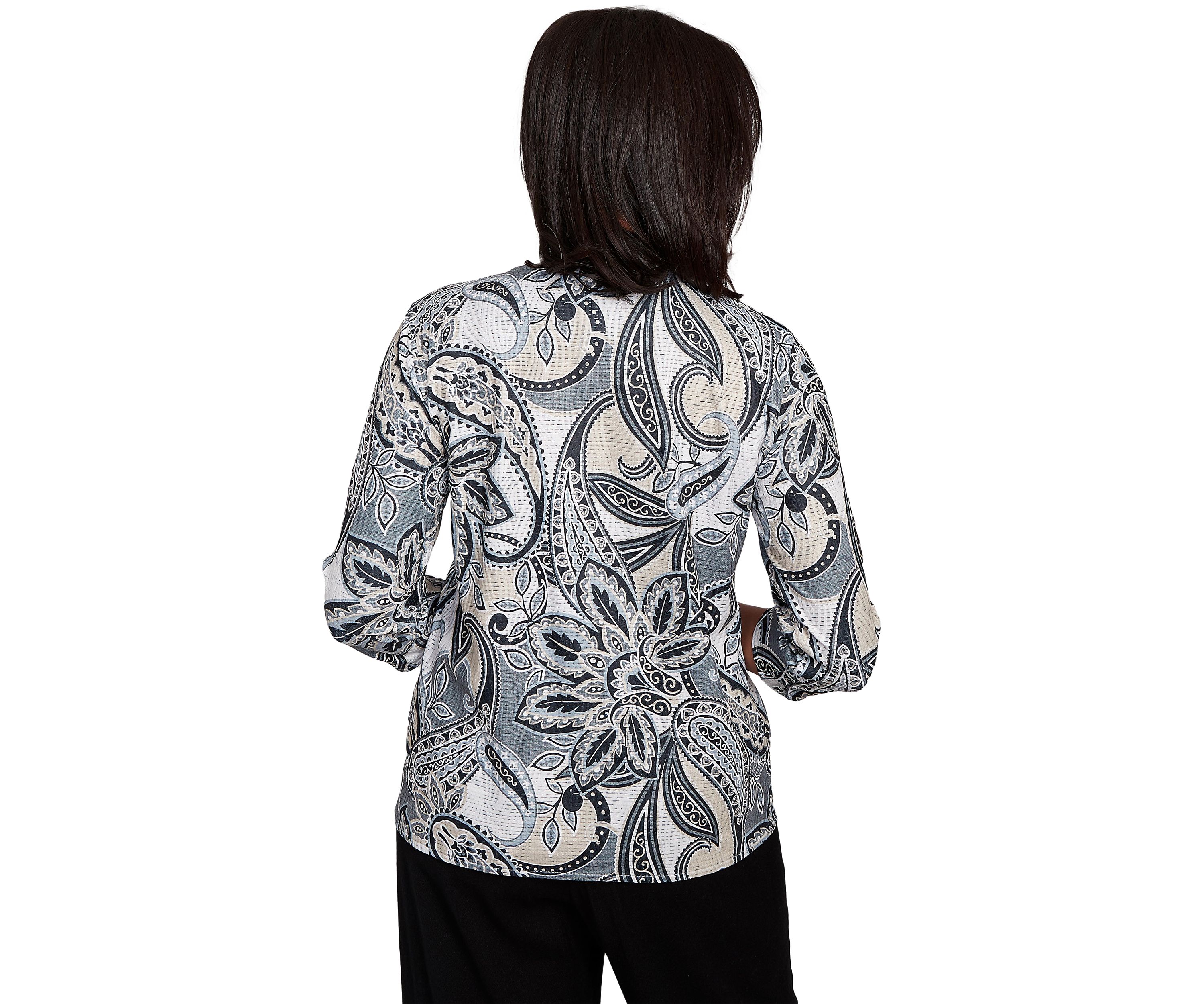 Womens Santa Barbara Reversible Paisley Skin Top 