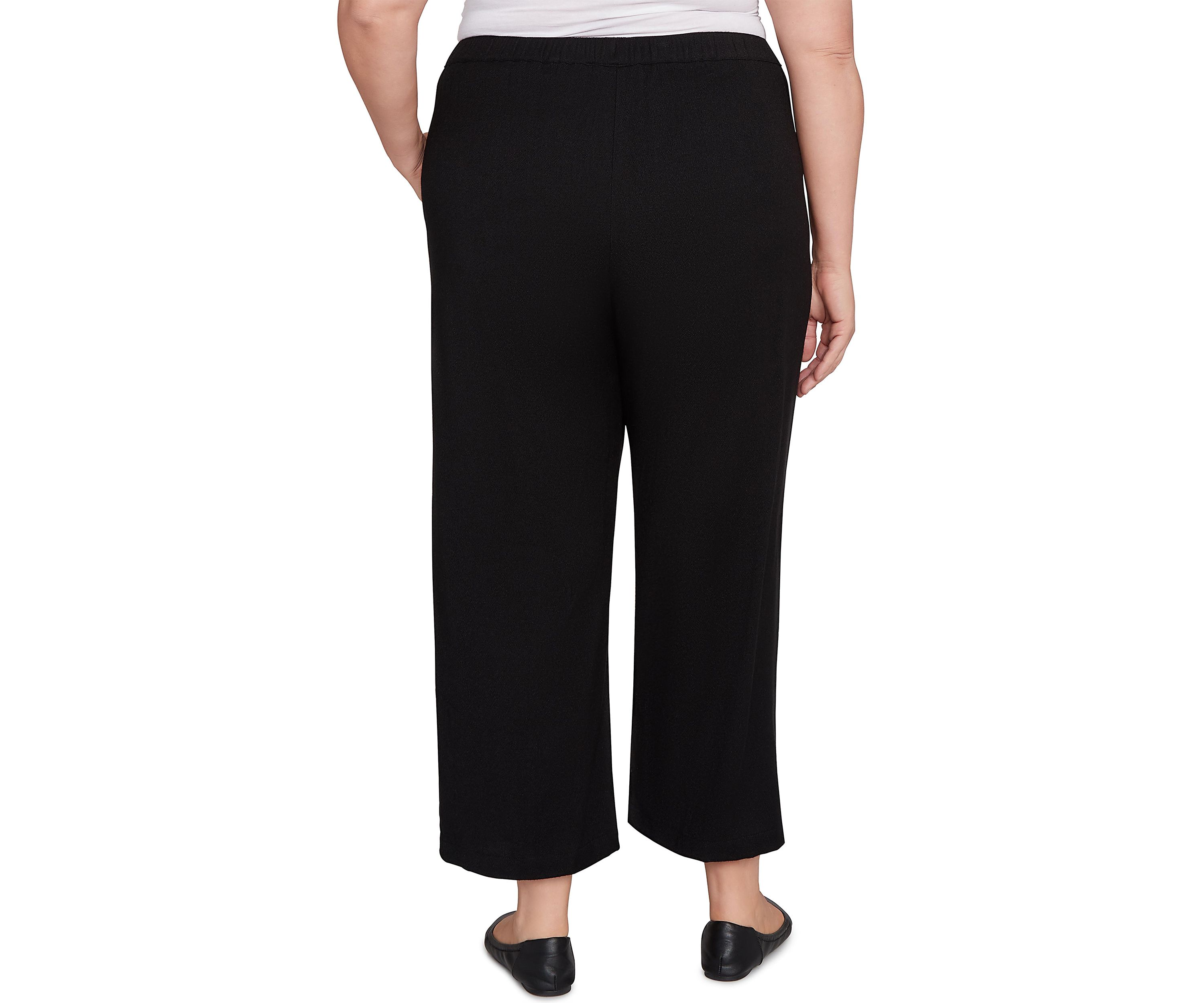 Plus Size Santa Barbara Button Cuff Ankle Pants