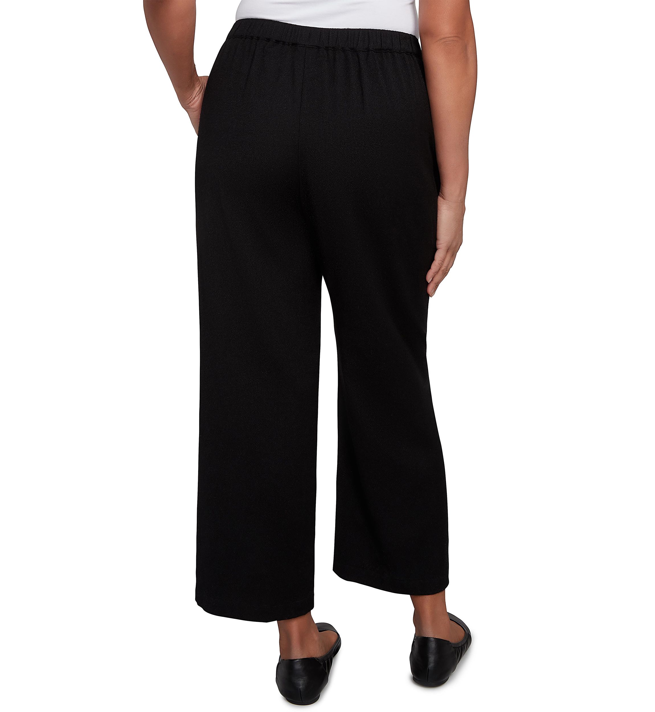 Petite Santa Barbara Button Cuff Ankle Pants