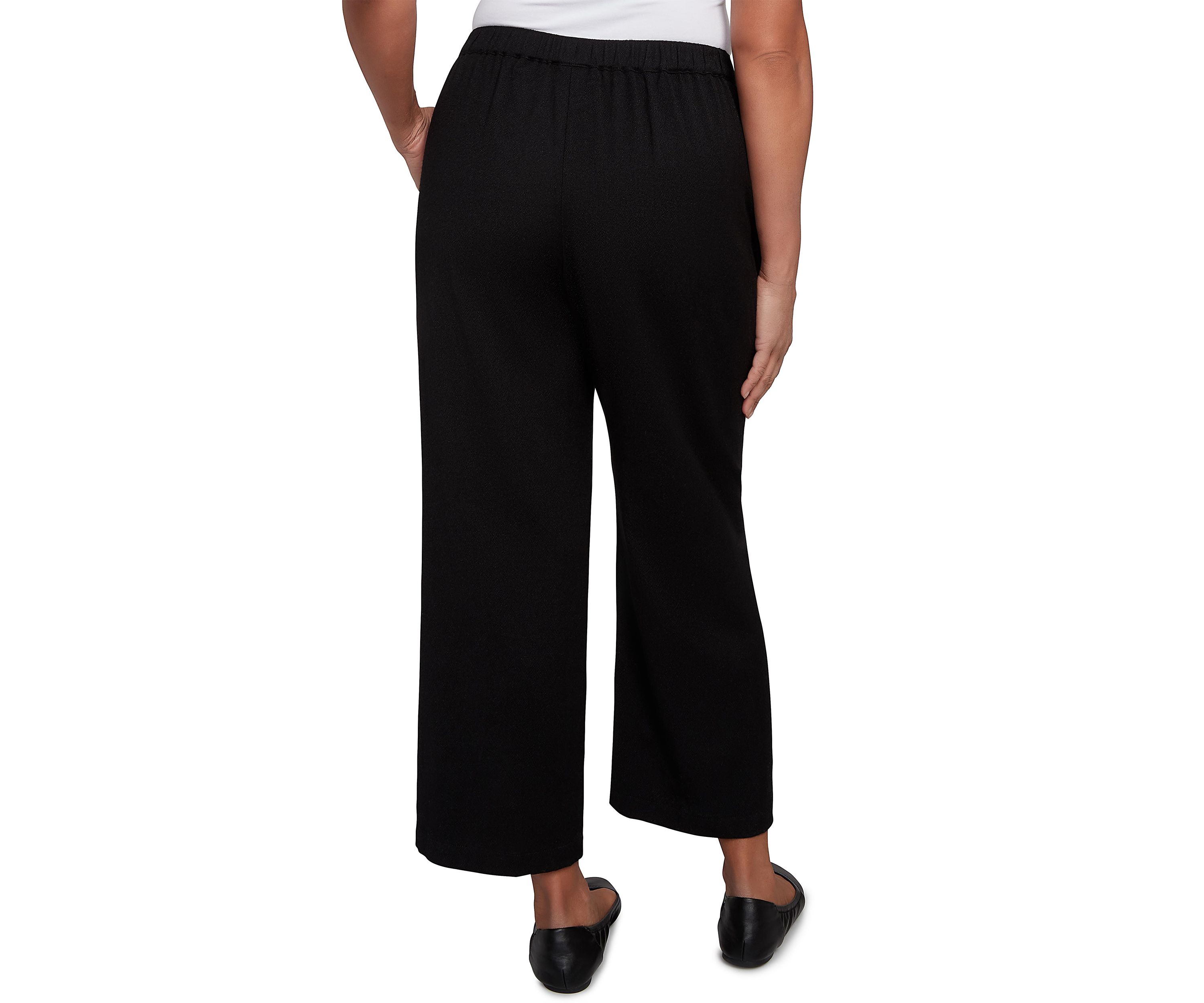 Petite Santa Barbara Button Cuff Ankle Pants