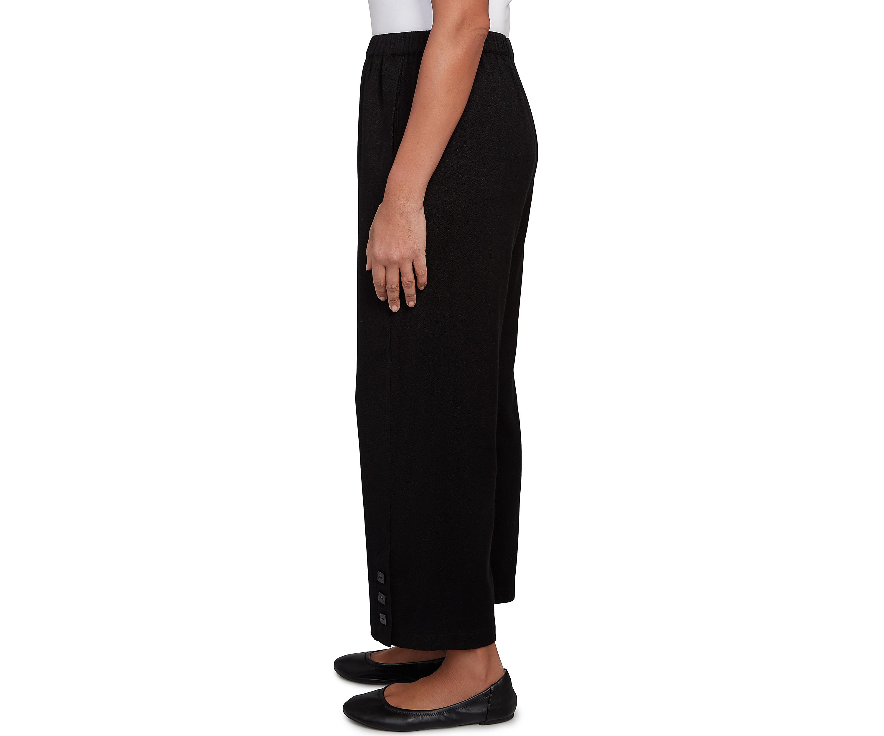 Petite Santa Barbara Button Cuff Ankle Pants