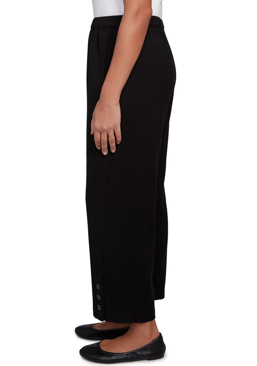 Petite Santa Barbara Button Cuff Ankle Pants