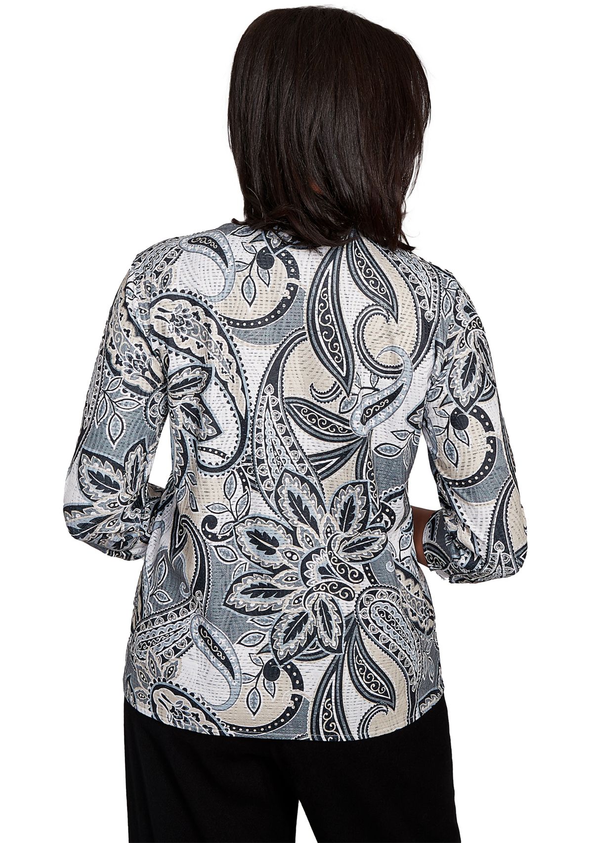 Petite Santa Barbara Reversible Paisley Skin Top 