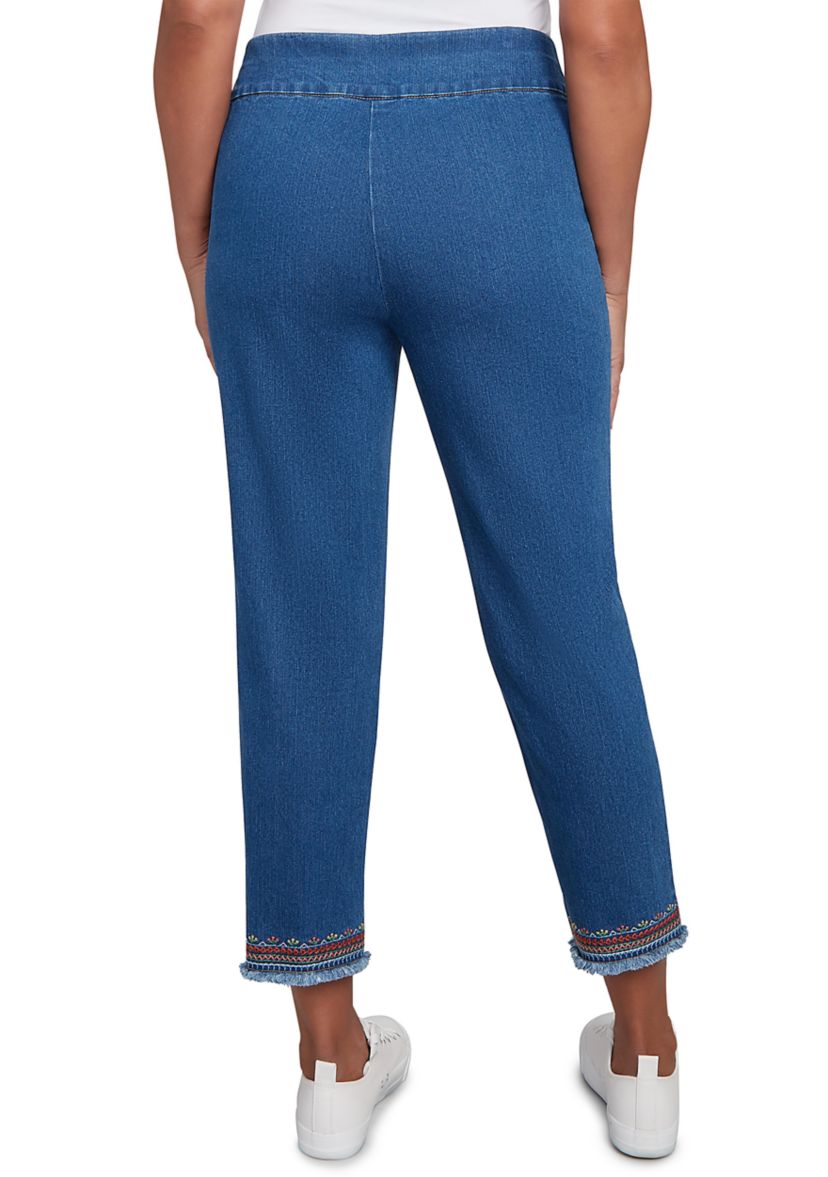 Womens El Paso Border Fringe Ankle Pants
