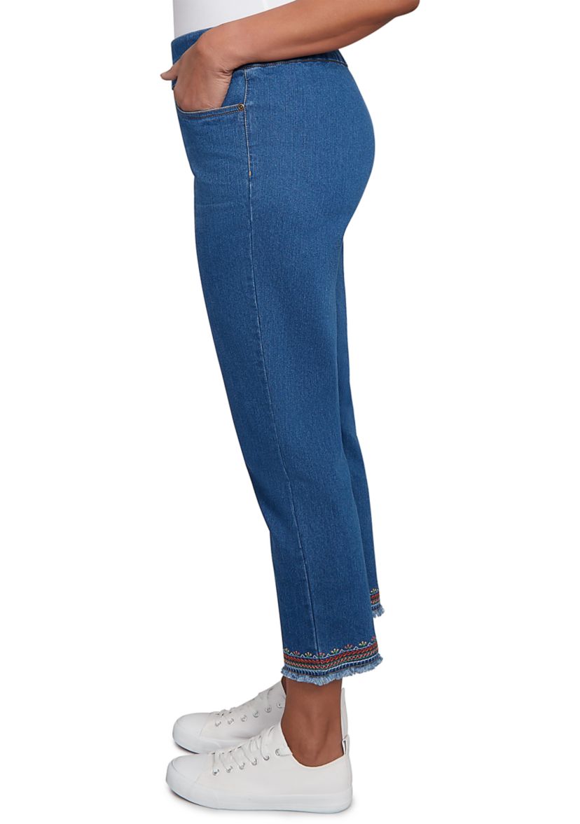 Womens El Paso Border Fringe Ankle Pants