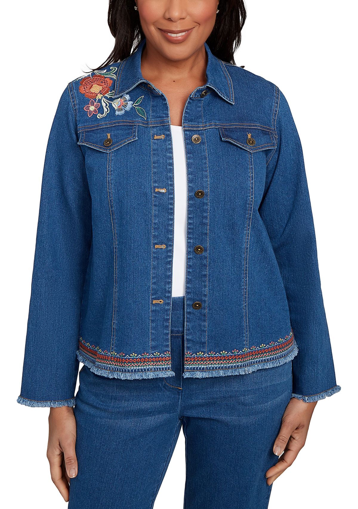 Womens El Paso Embroidered Back Jacket