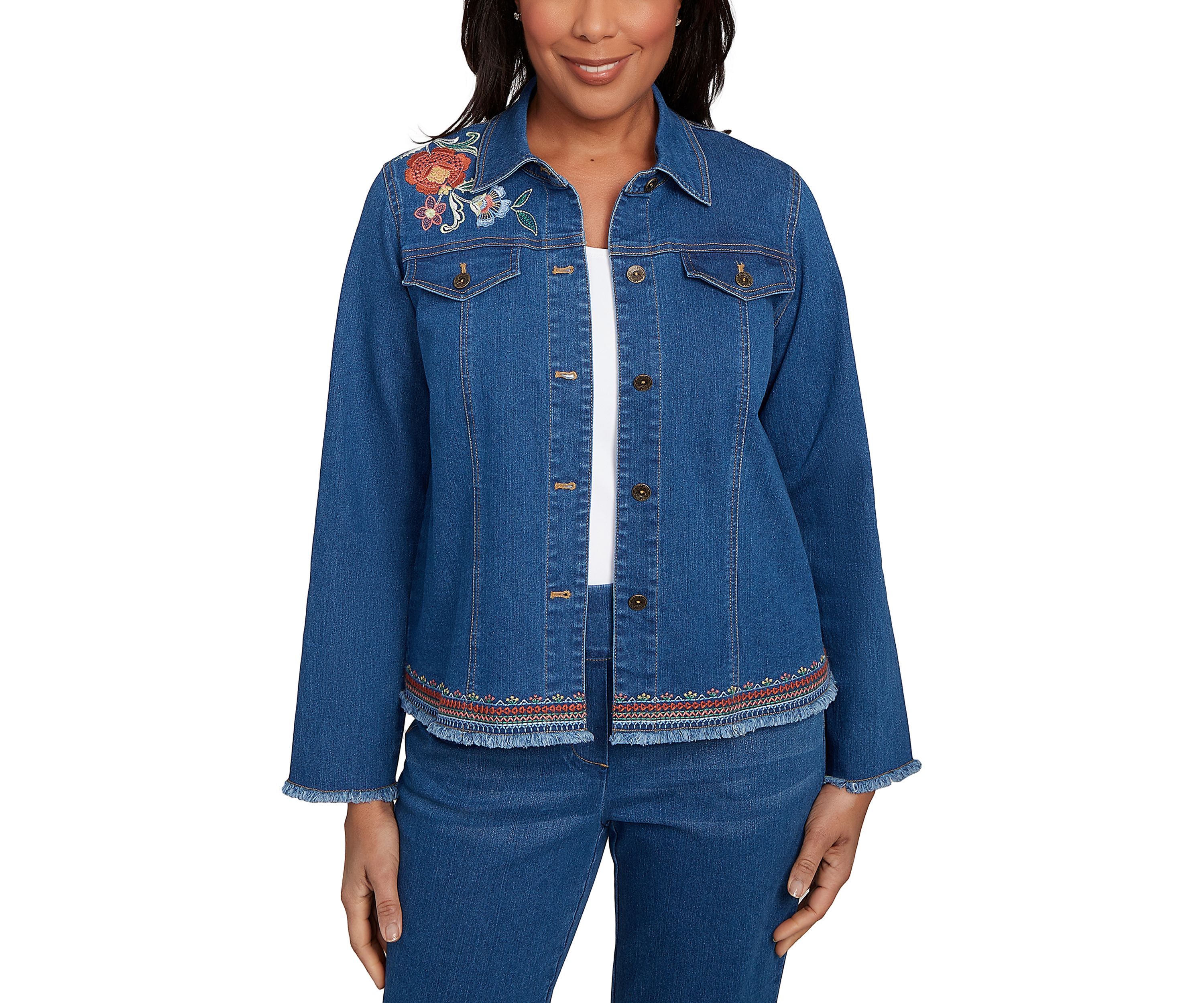 Womens El Paso Embroidered Back Jacket