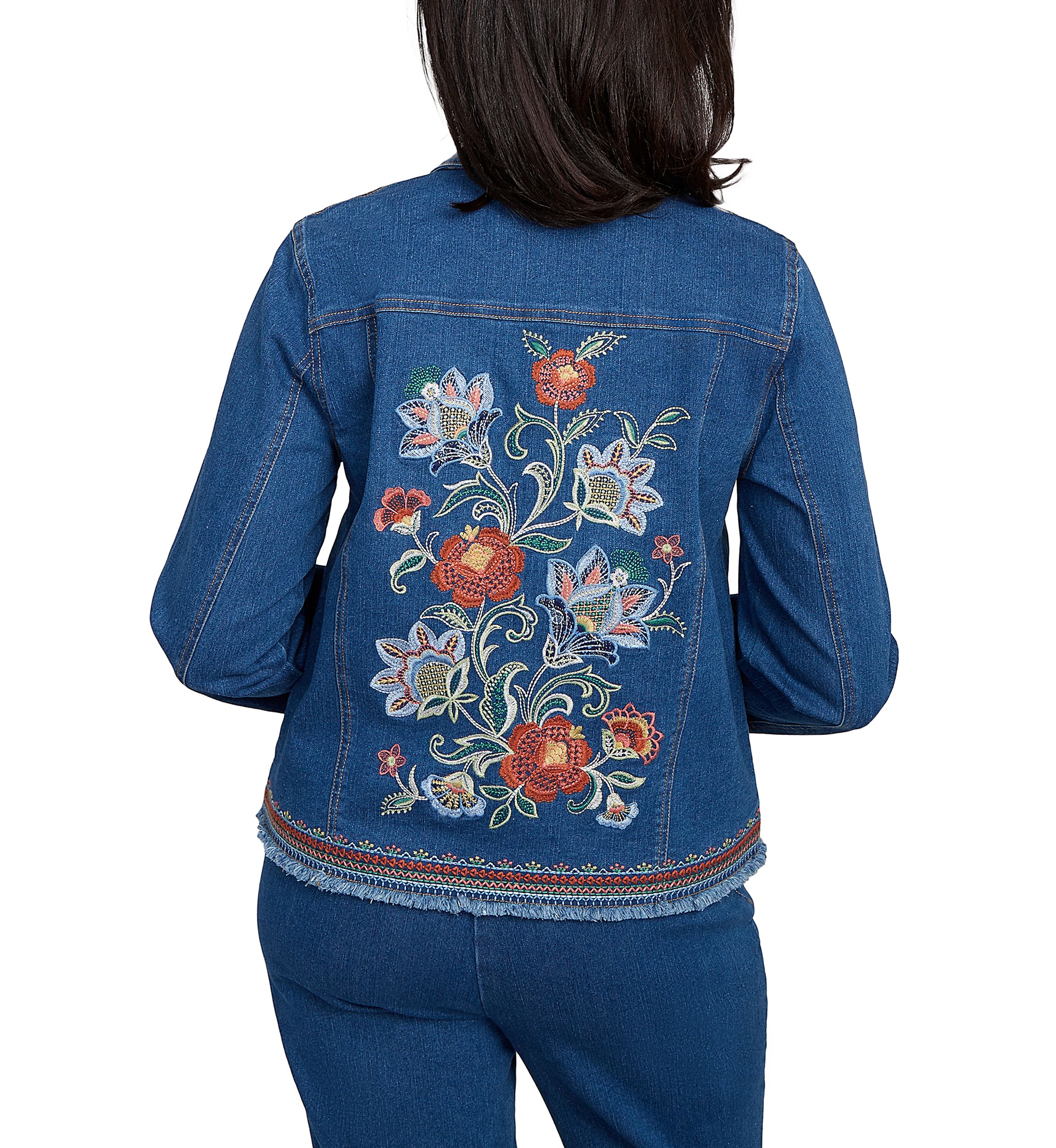 Womens El Paso Embroidered Back Jacket