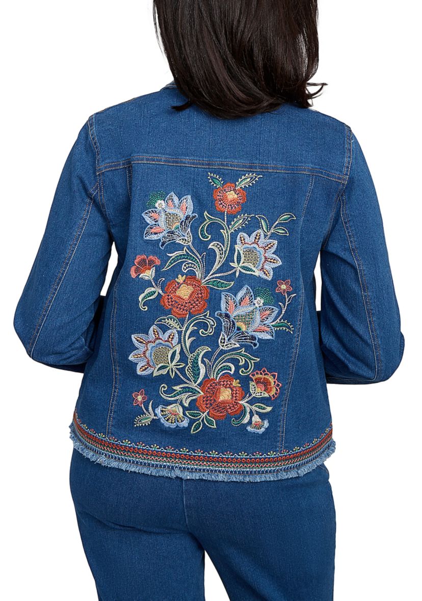 Womens El Paso Embroidered Back Jacket