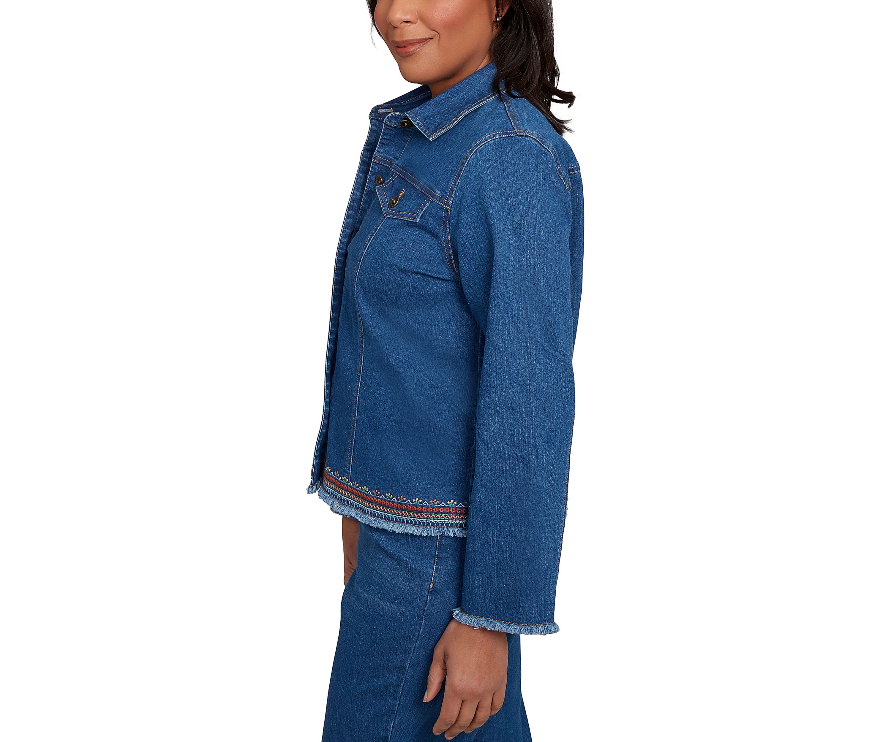 Womens El Paso Embroidered Back Jacket