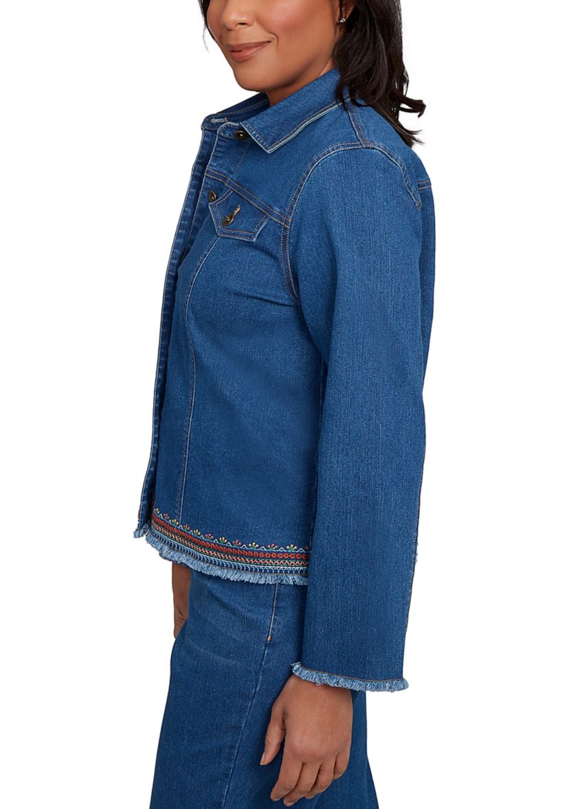 Womens El Paso Embroidered Back Jacket
