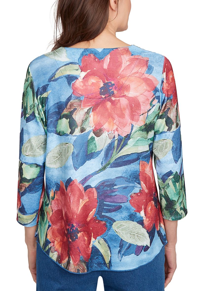 Womens El Paso Drama Floral Top