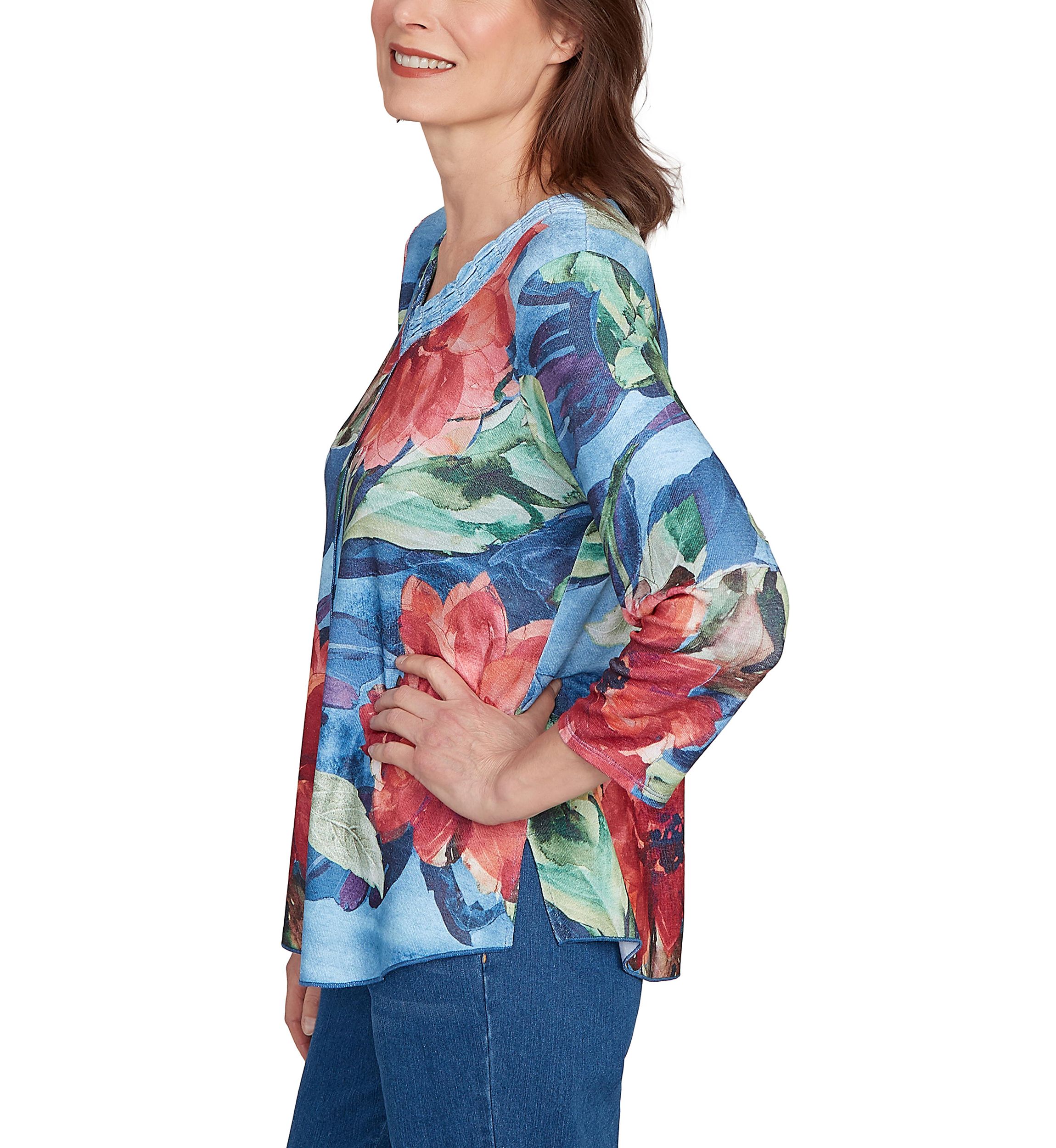 Womens El Paso Drama Floral Top