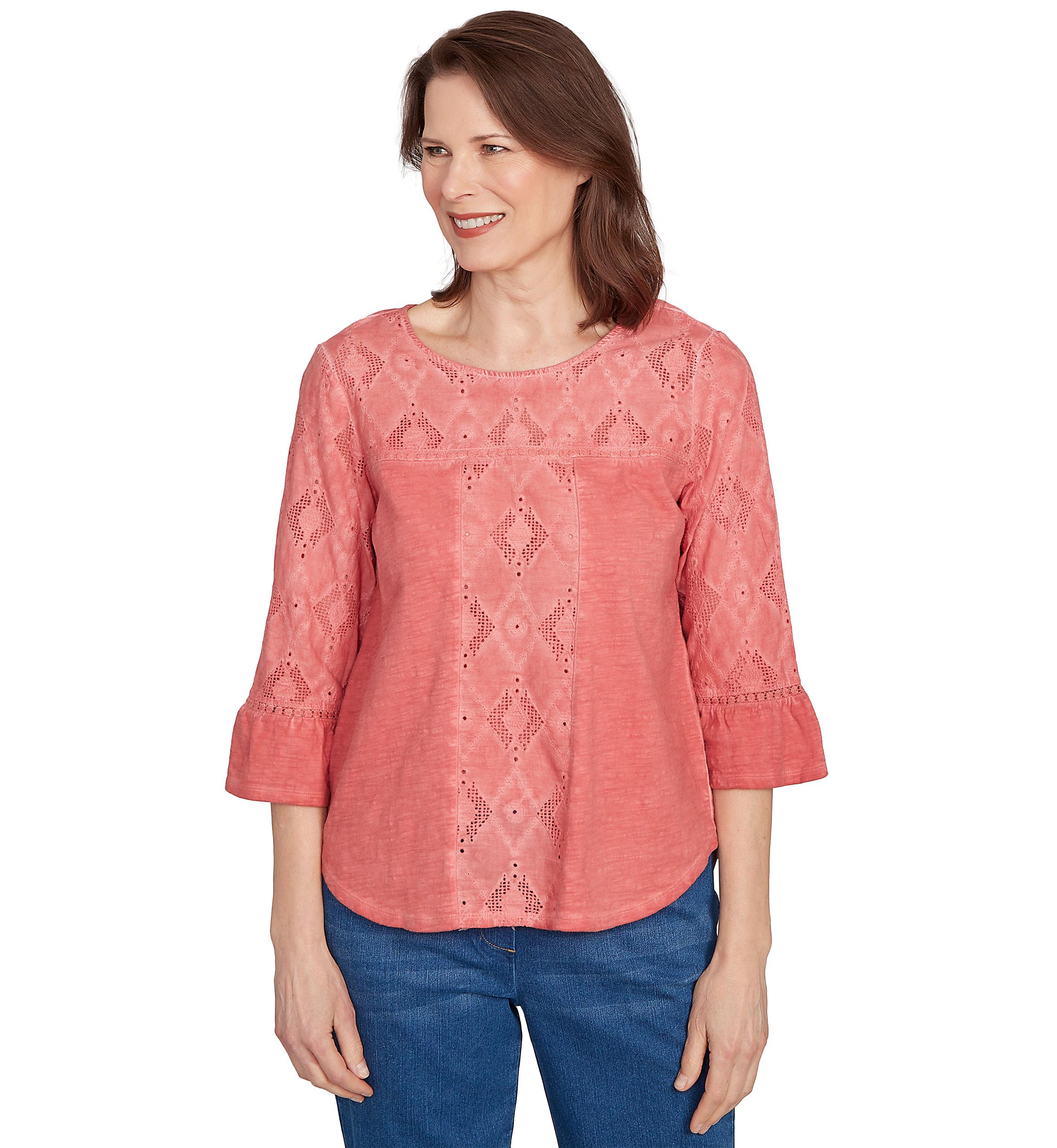 Womens El Paso Spliced Diamond Solid Top