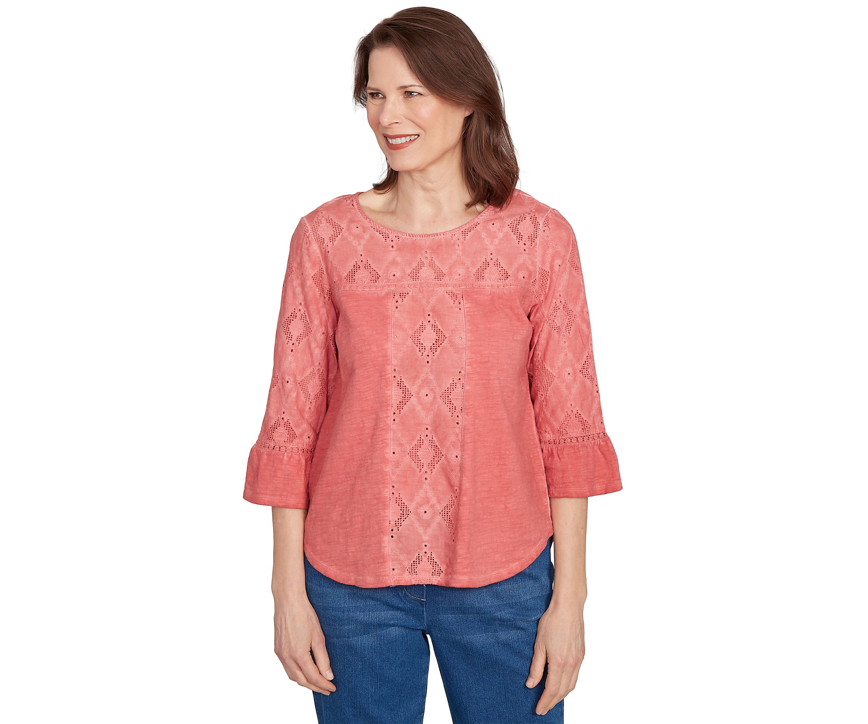 Womens El Paso Spliced Diamond Solid Top