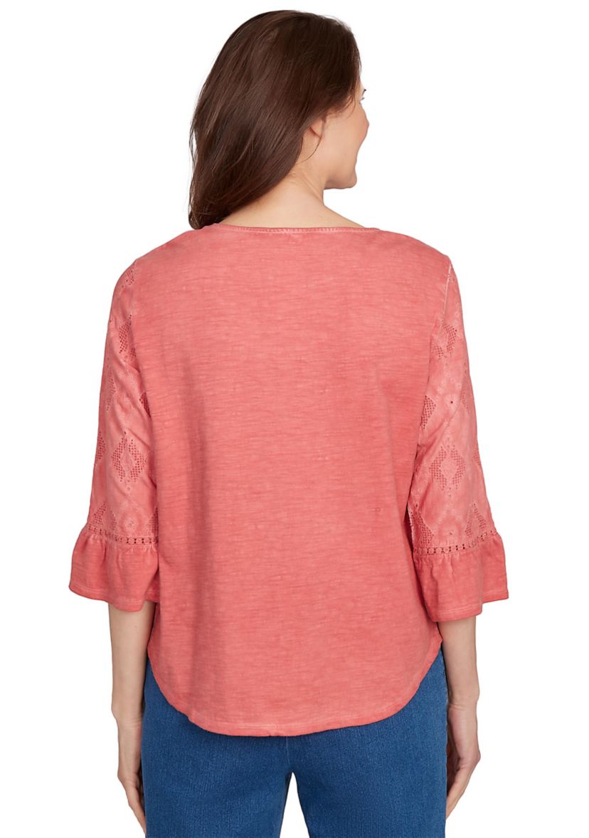 Womens El Paso Spliced Diamond Solid Top