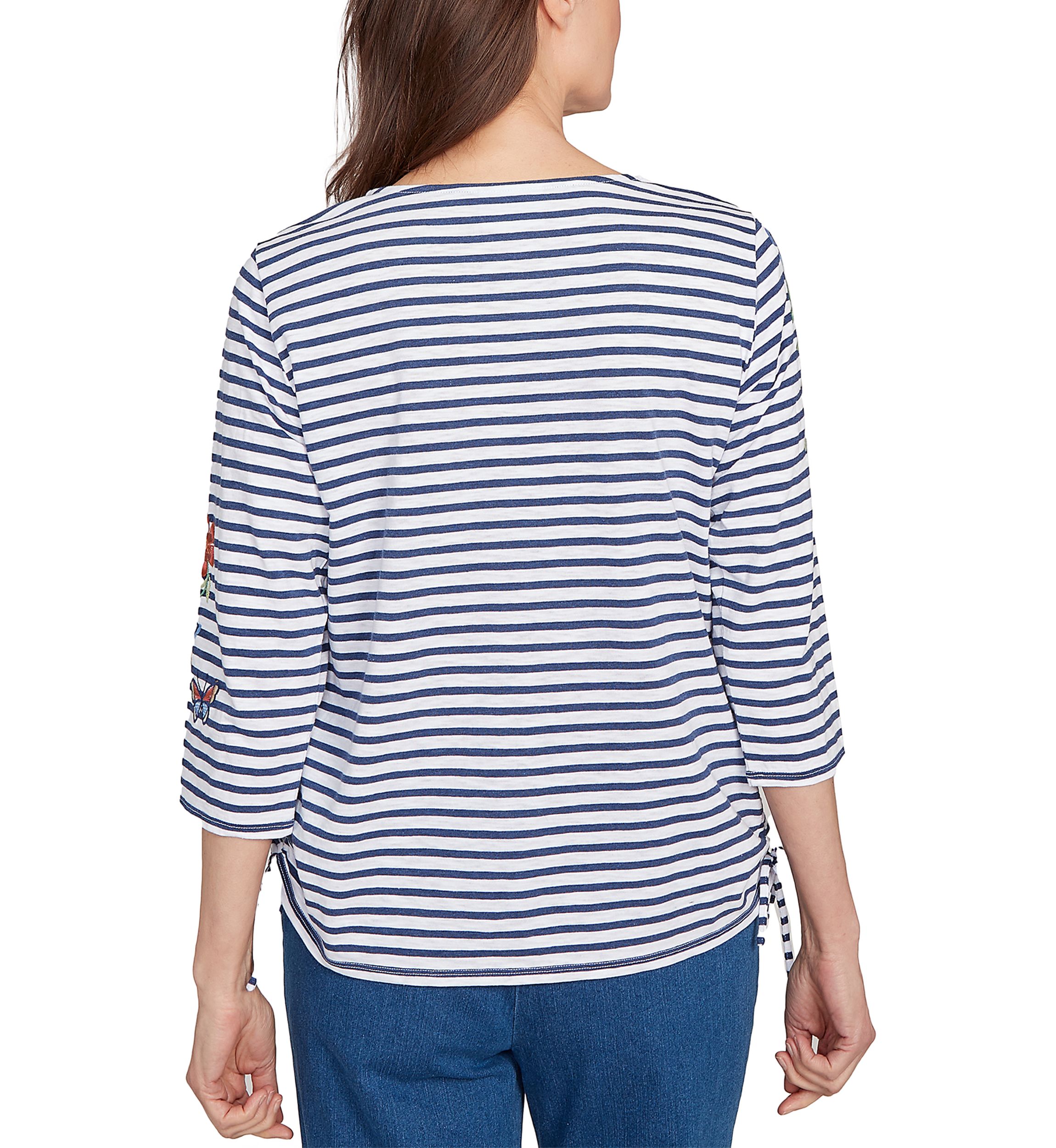 Womens Floral Embroidered Top