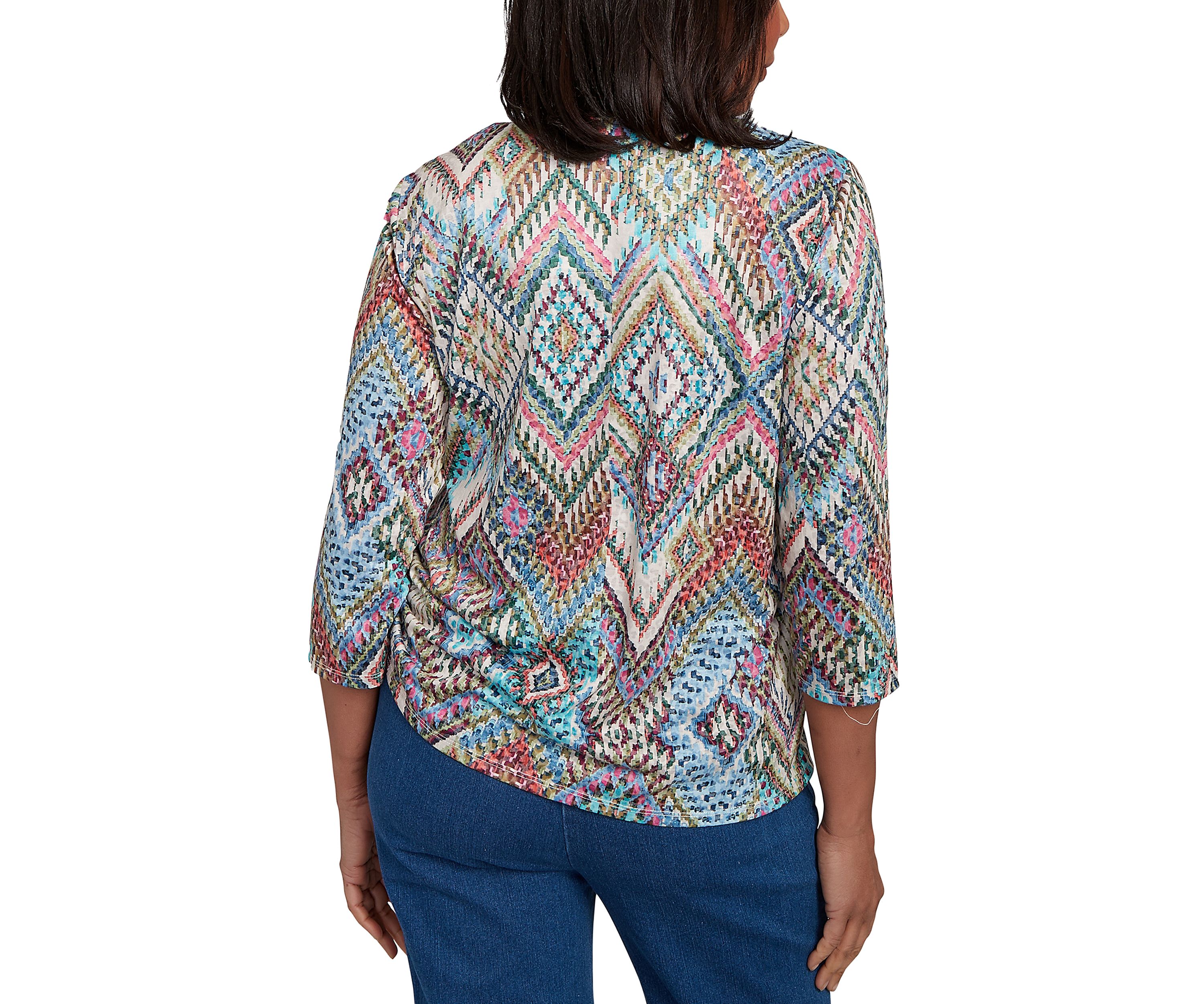 Womens El Paso Ikat Diamond Top
