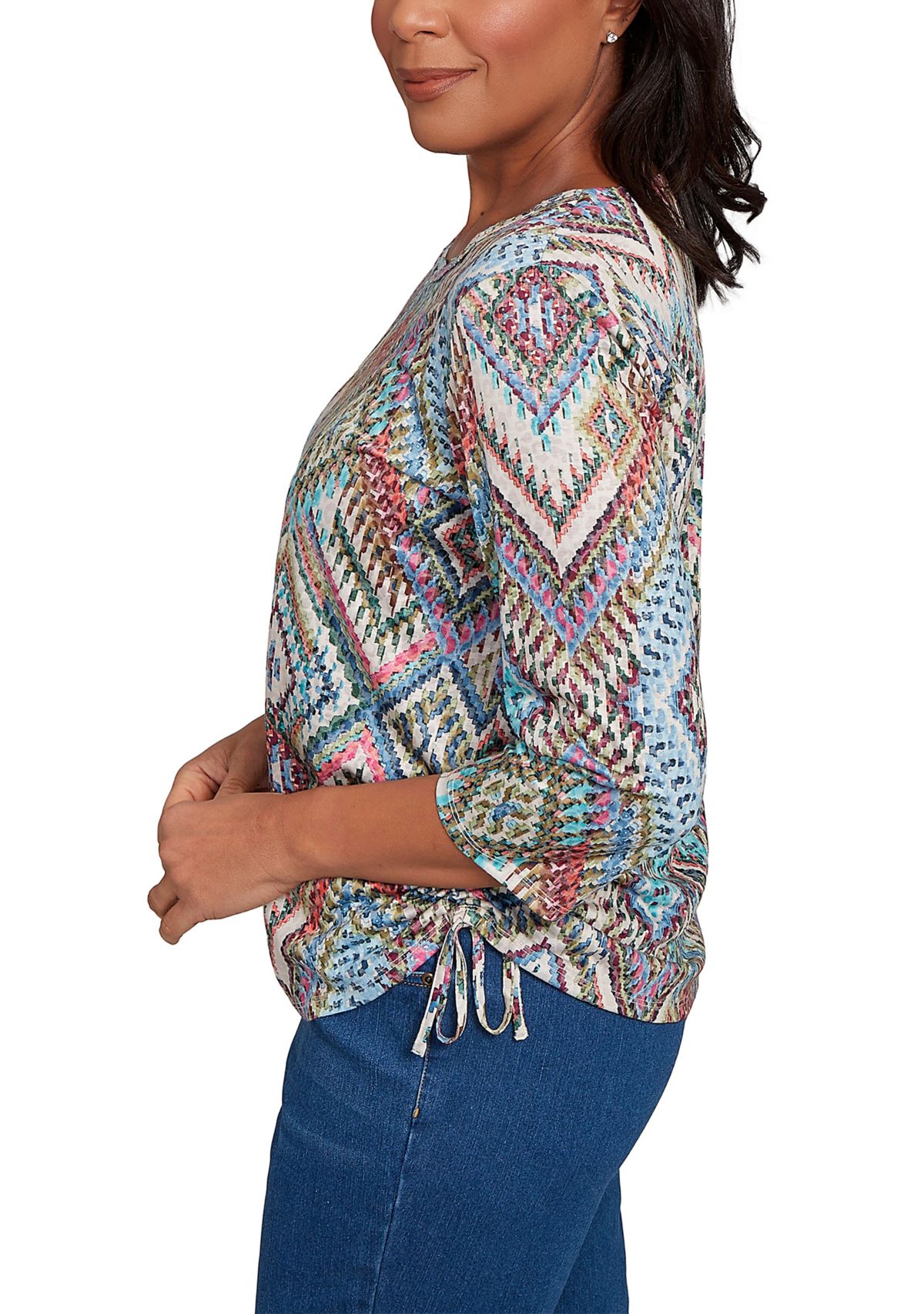 Womens El Paso Ikat Diamond Top