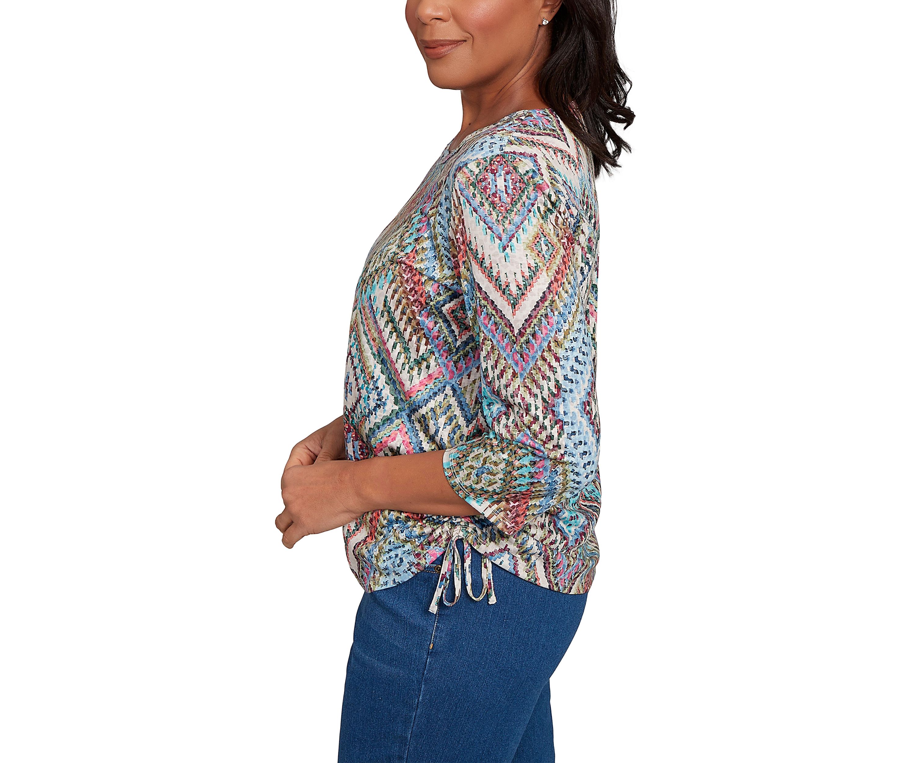 Womens El Paso Ikat Diamond Top