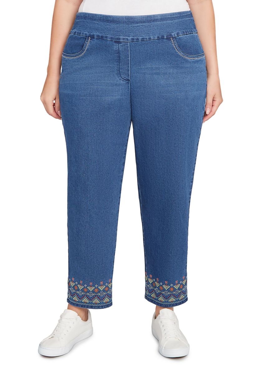 Plus Size El Paso Border Fringe Ankle Pants