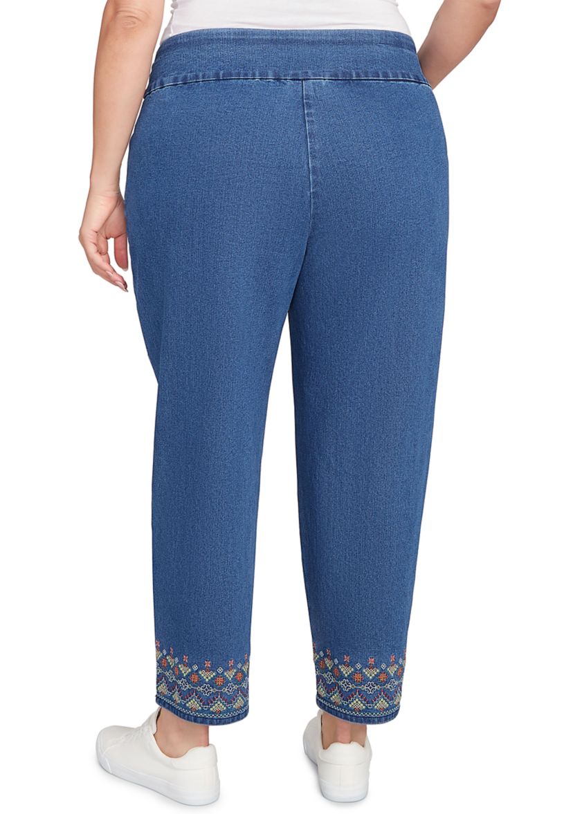 Plus Size El Paso Border Fringe Ankle Pants