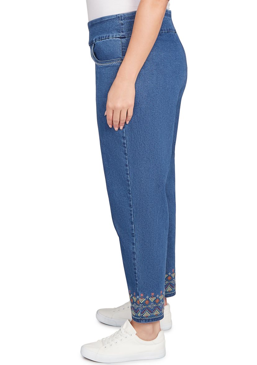 Plus Size El Paso Border Fringe Ankle Pants