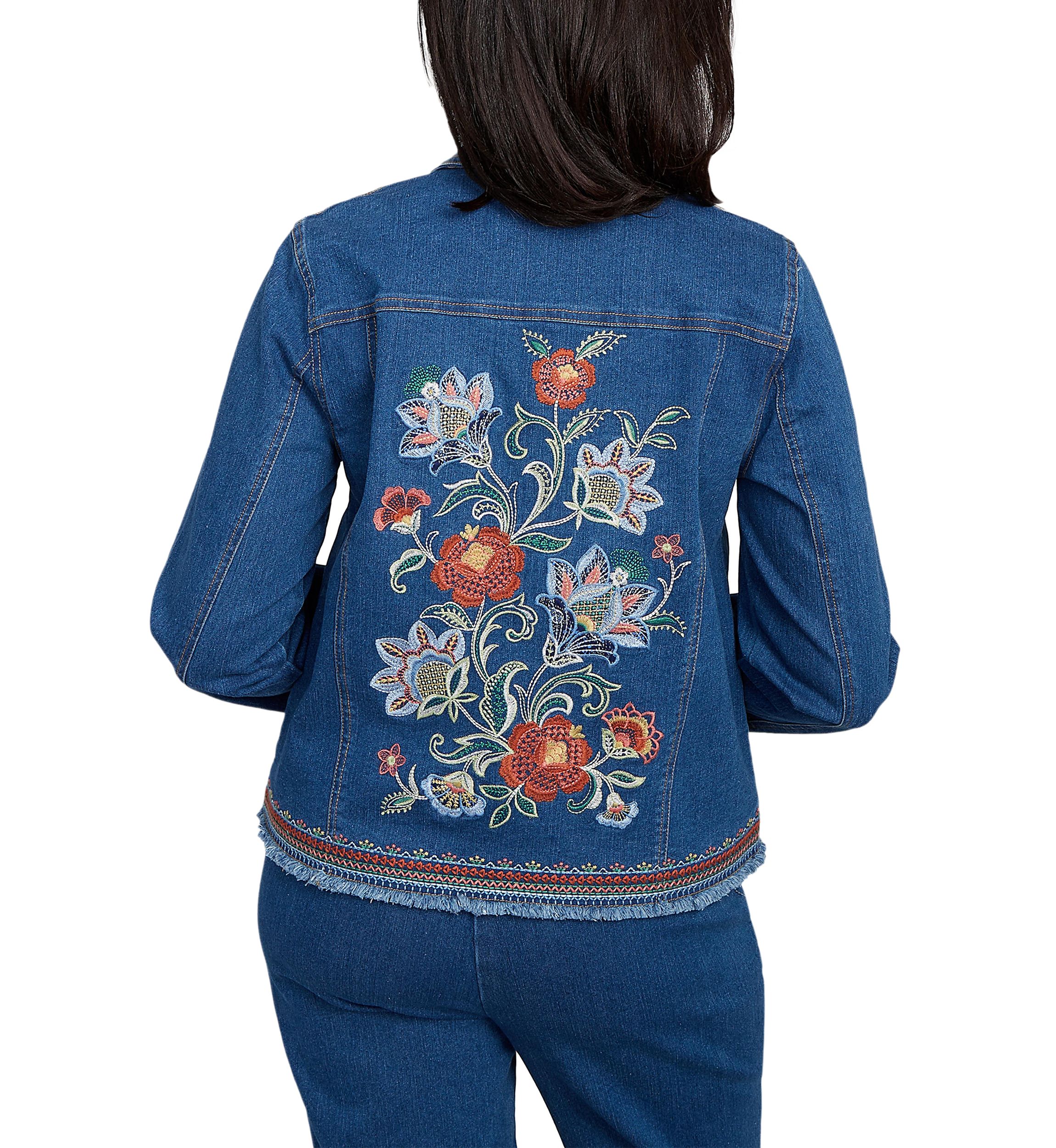 Petite El Paso Embroidered Back Jacket
