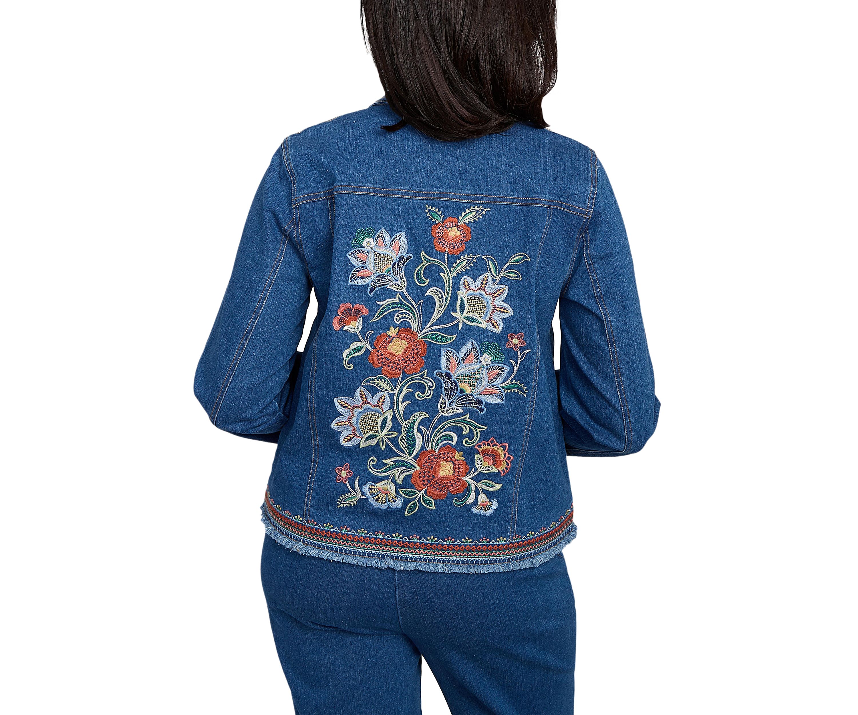 Petite El Paso Embroidered Back Jacket