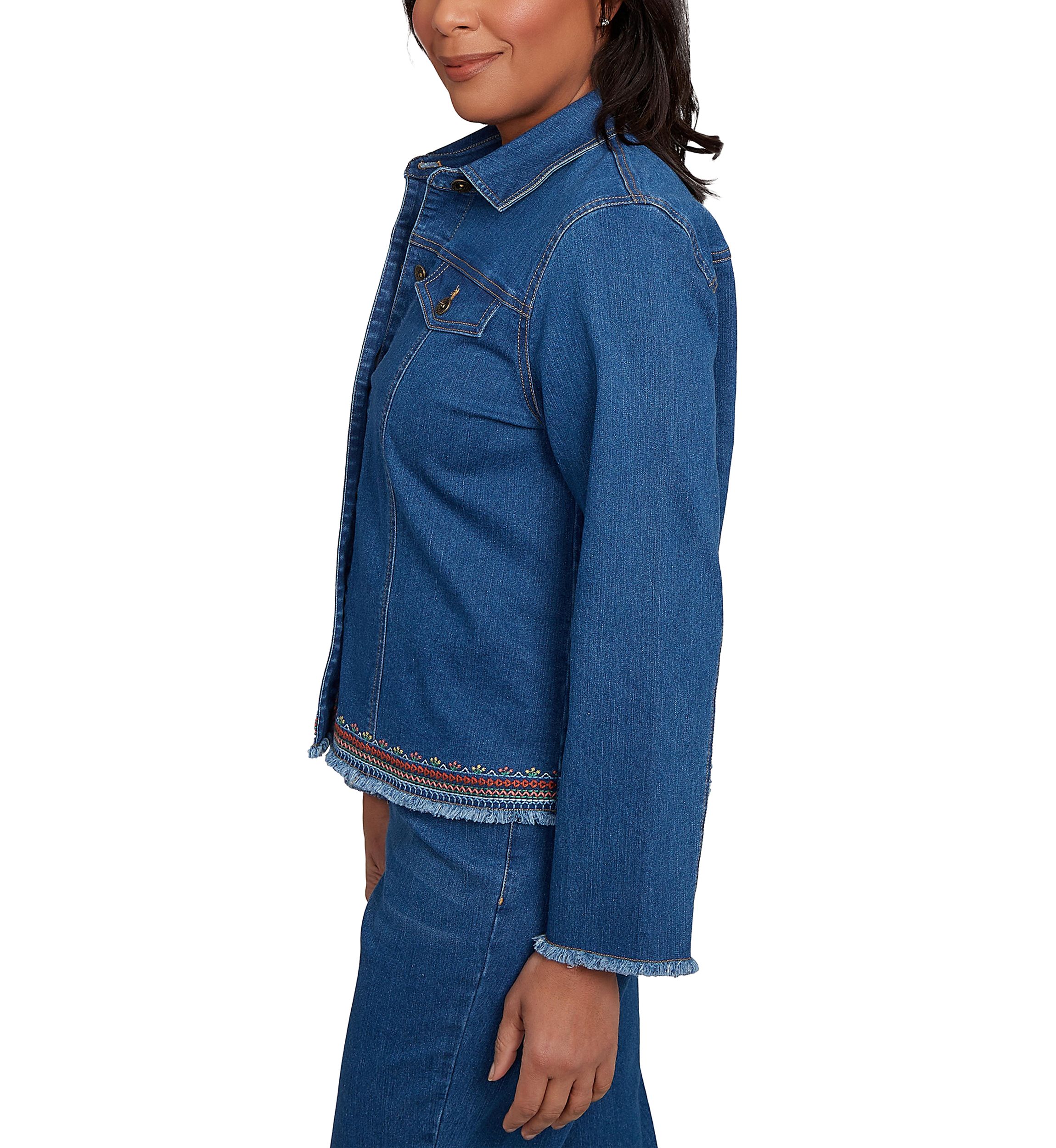 Petite El Paso Embroidered Back Jacket