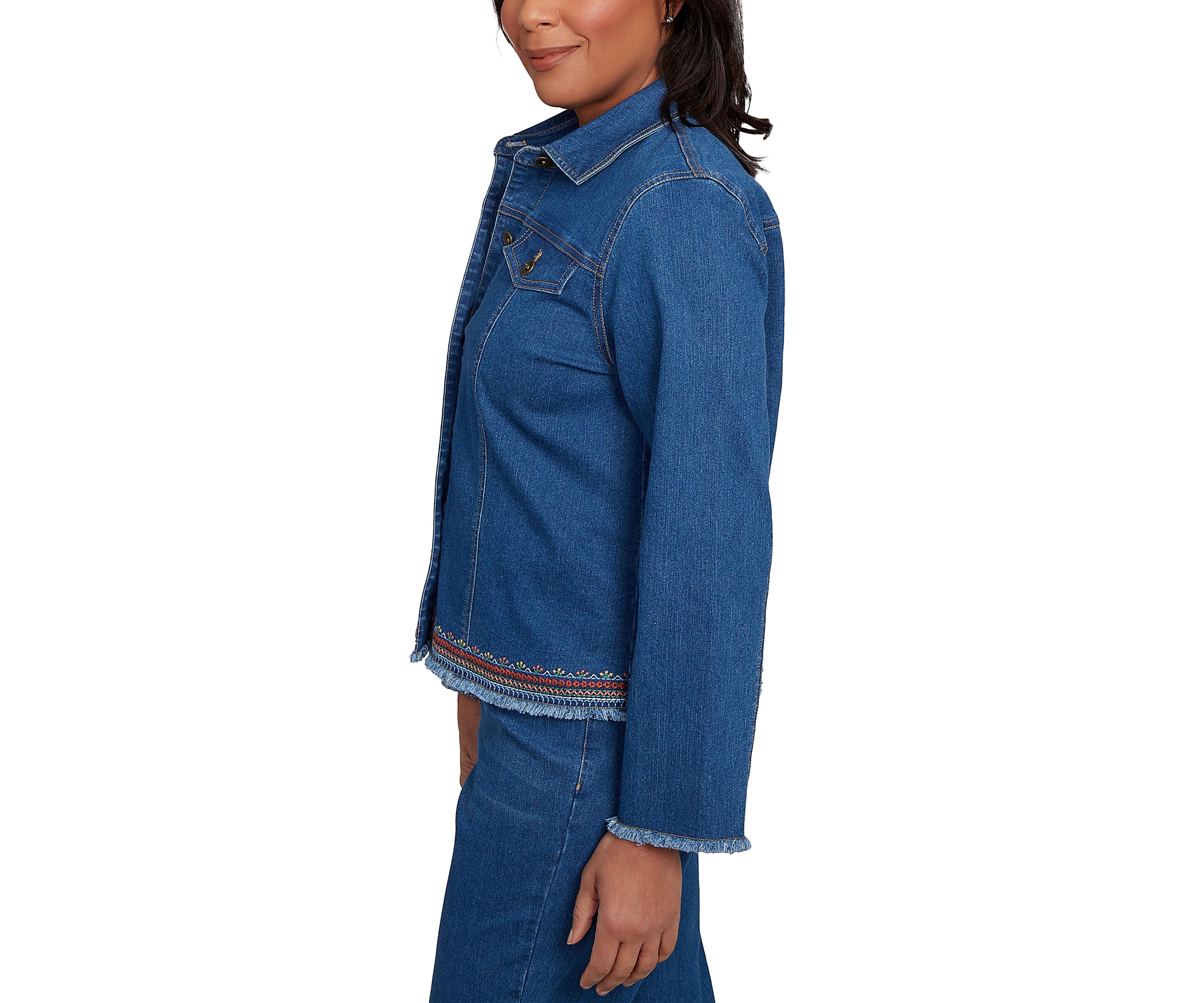 Petite El Paso Embroidered Back Jacket