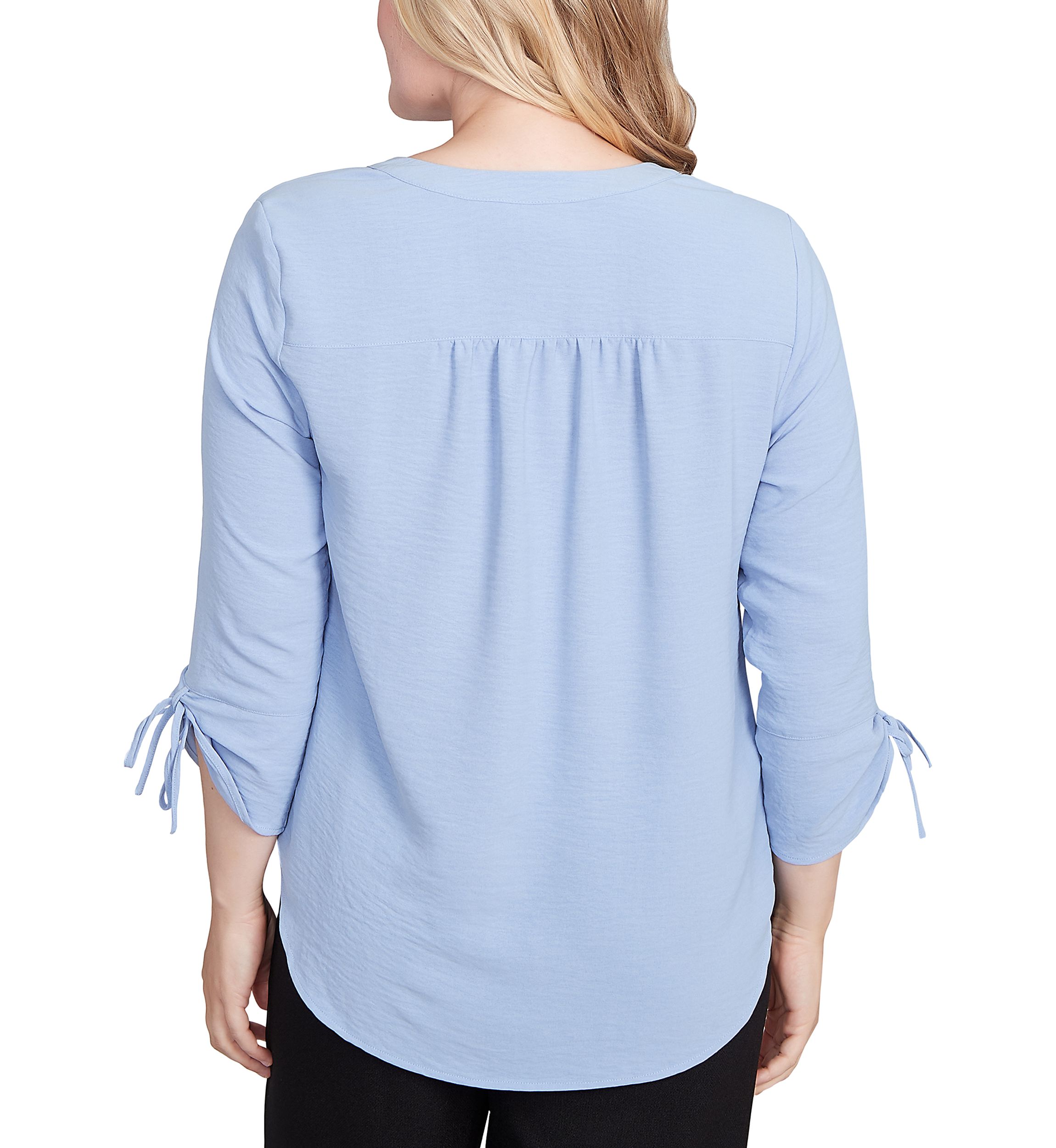 Womens  Business As Usual Crinkle Texture Top