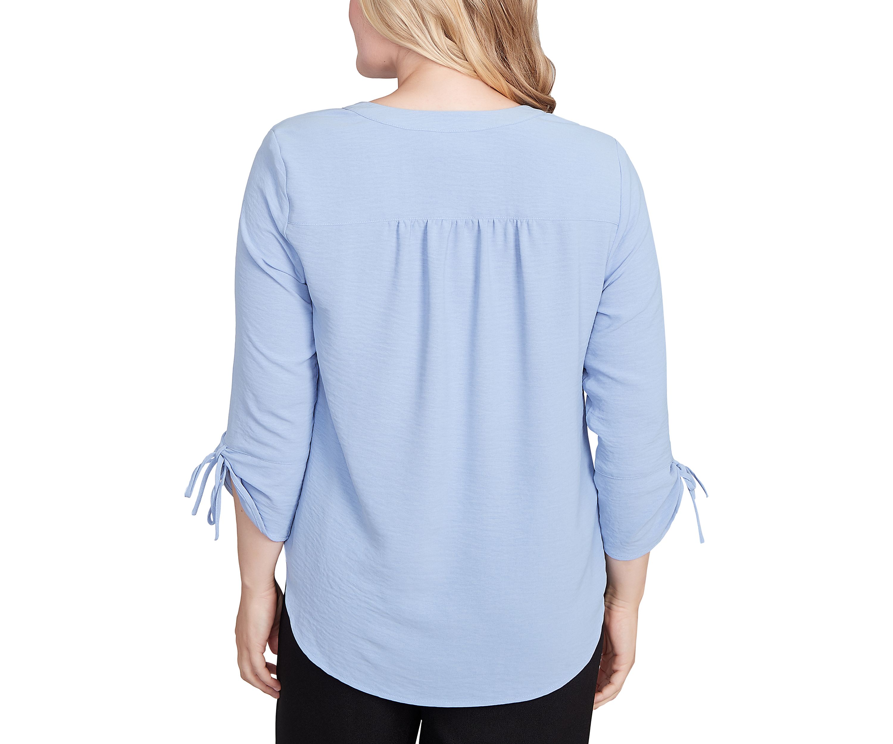 Womens  Business As Usual Crinkle Texture Top
