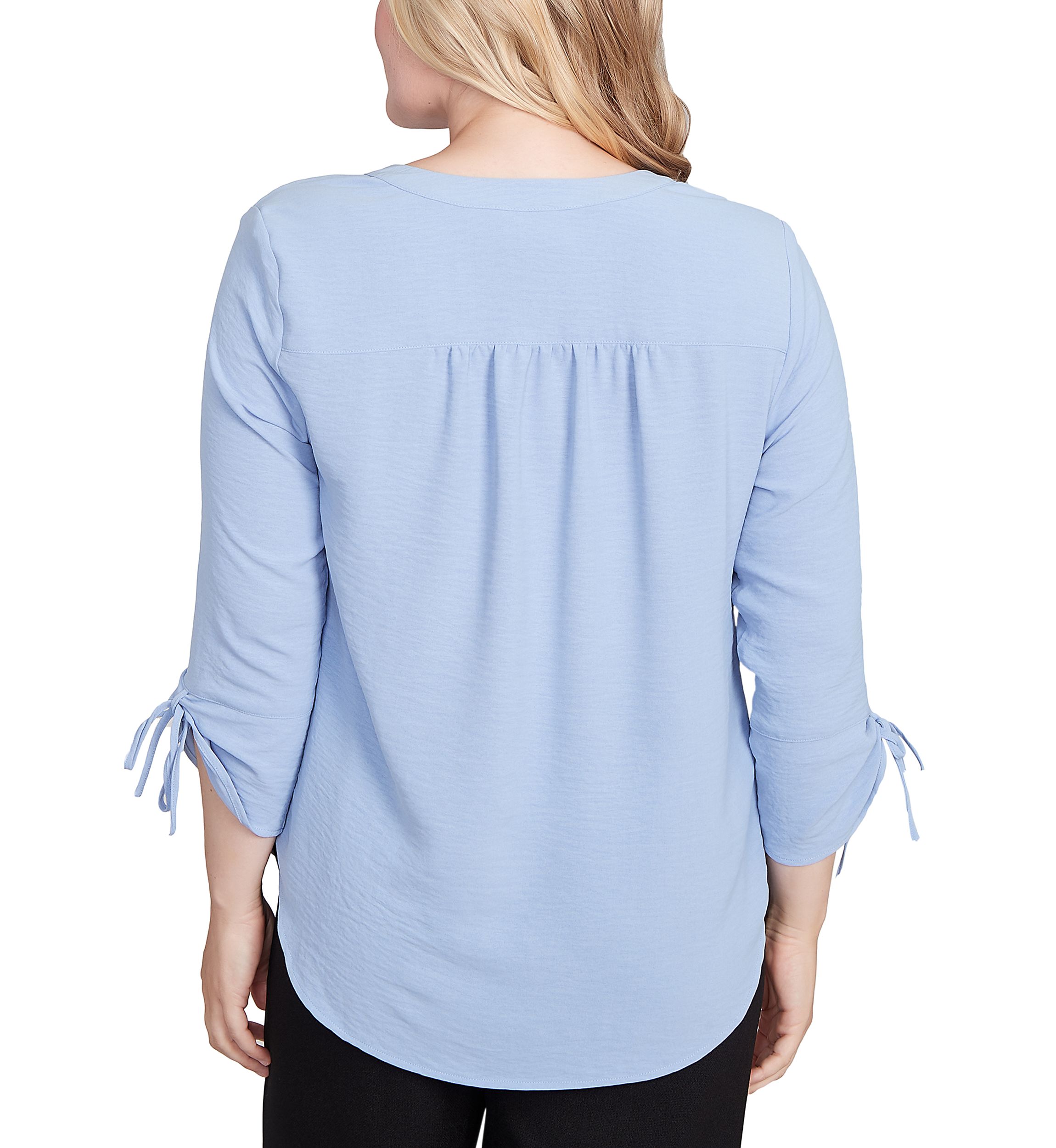 Petite Business As Usual Crinkle Texture Top