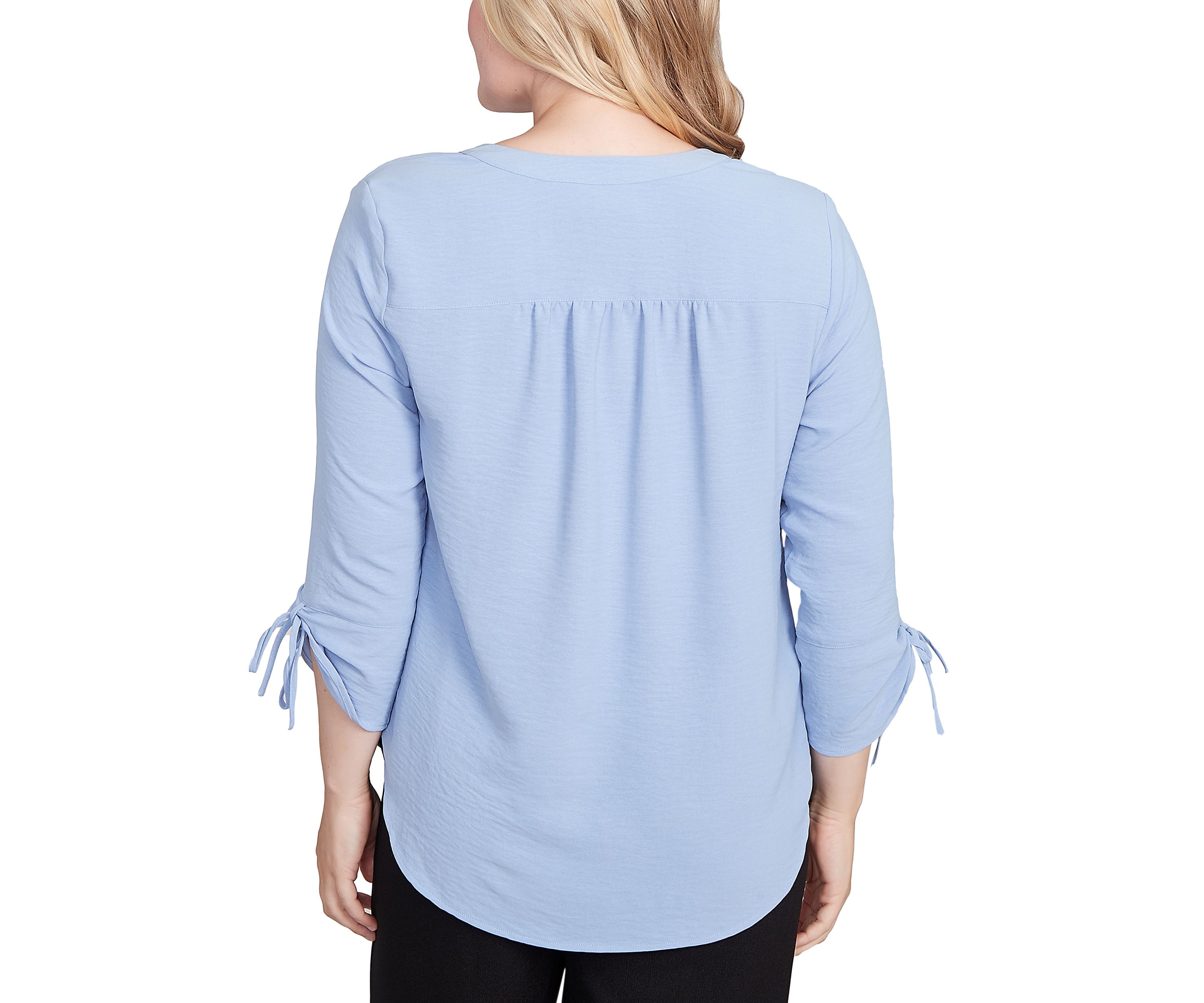 Petite Business As Usual Crinkle Texture Top