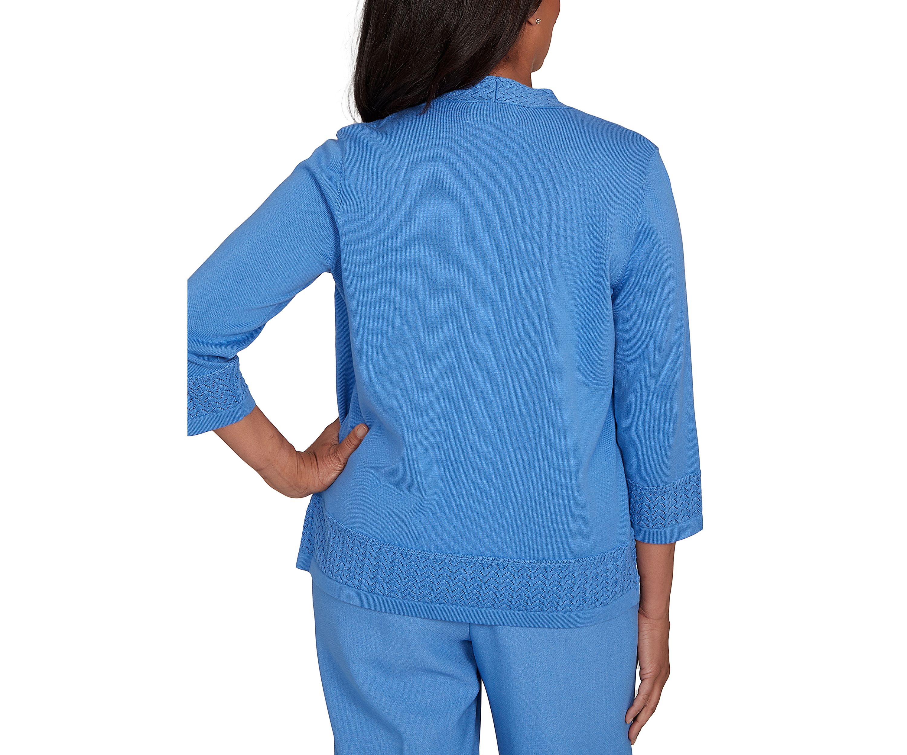 Petite Business As Usual Animal Inner Two In One Sweater