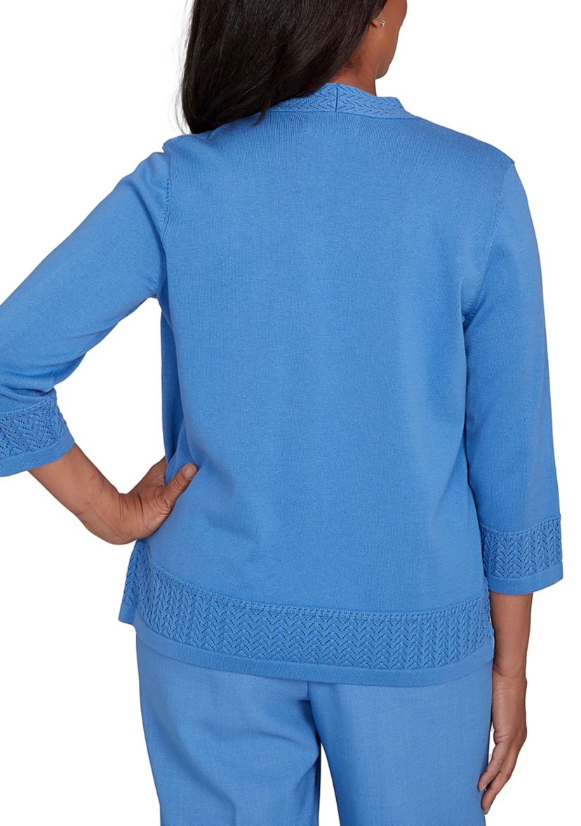 Petite Business As Usual Animal Inner Two In One Sweater