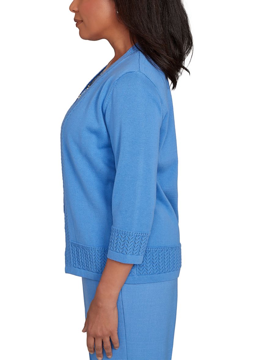 Petite Business As Usual Animal Inner Two In One Sweater