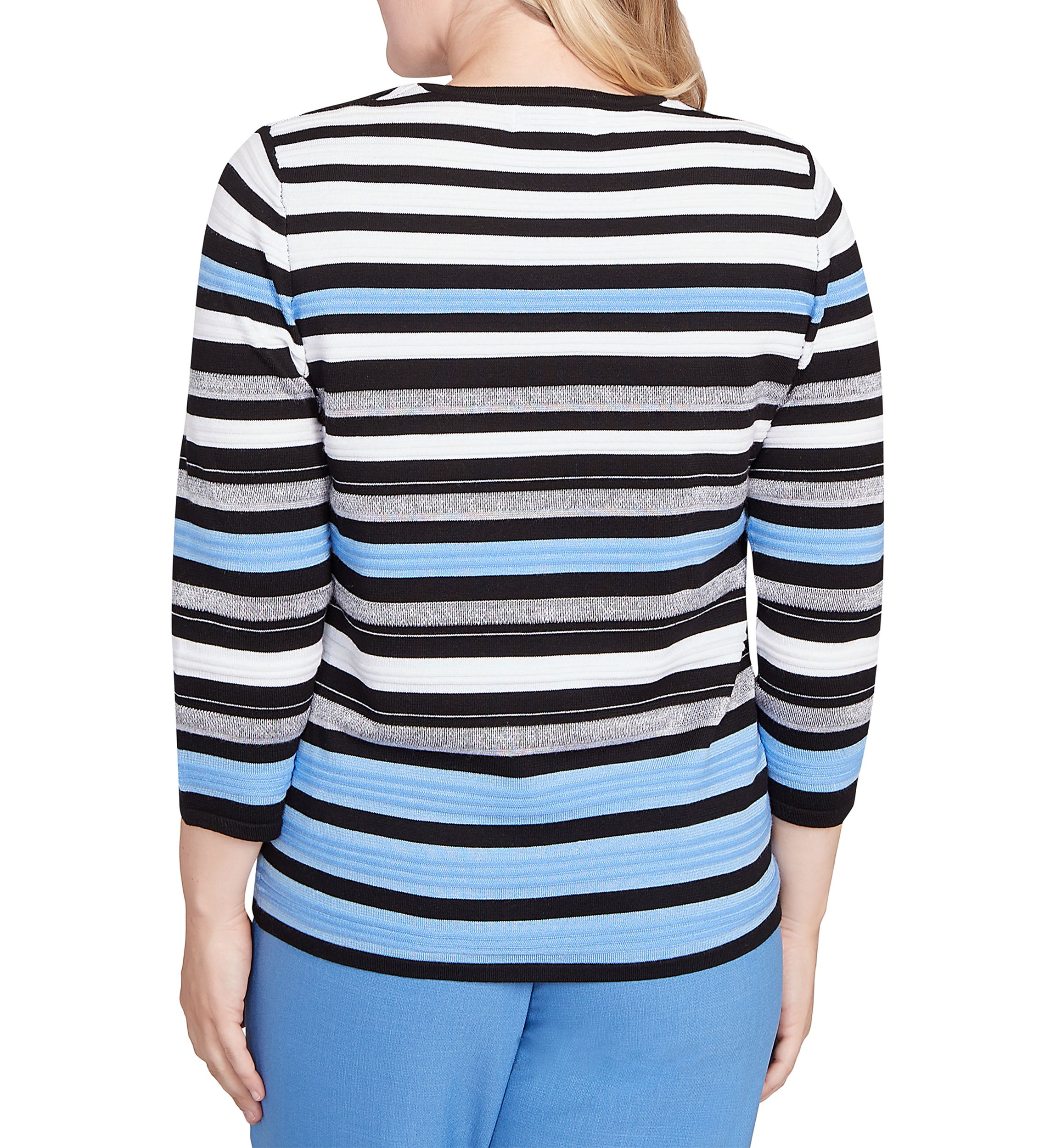 Petite Business As Usual Texture Stripe Sweater