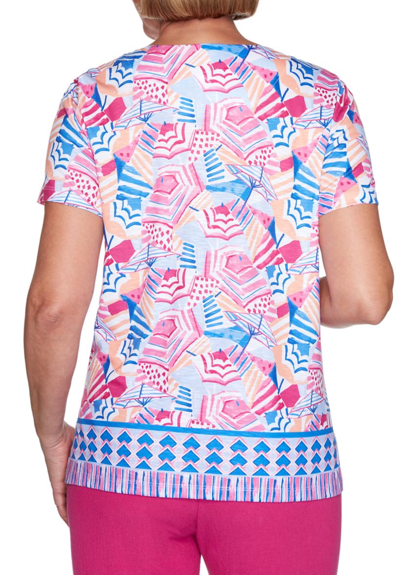 Womens Laguna Beach Umbrella Boarder Top