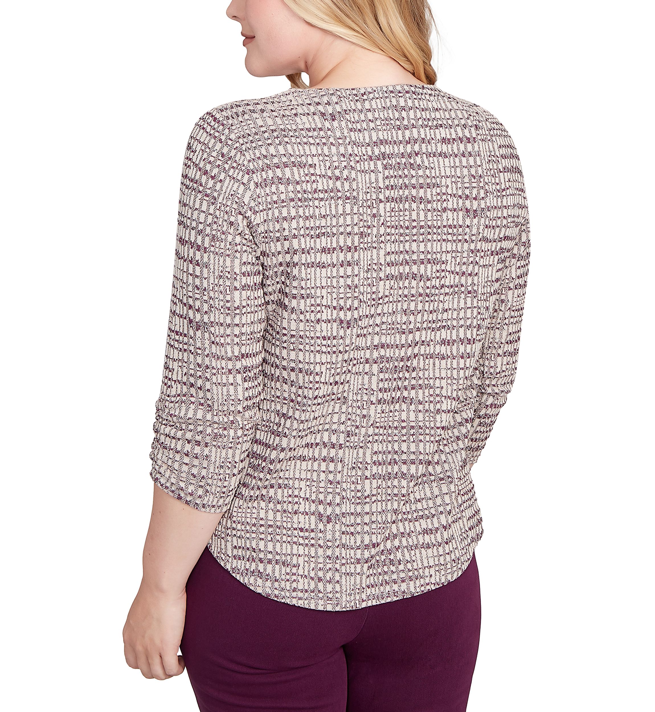 Womens Urban Legend Shimmer Space Dye Texture Top 