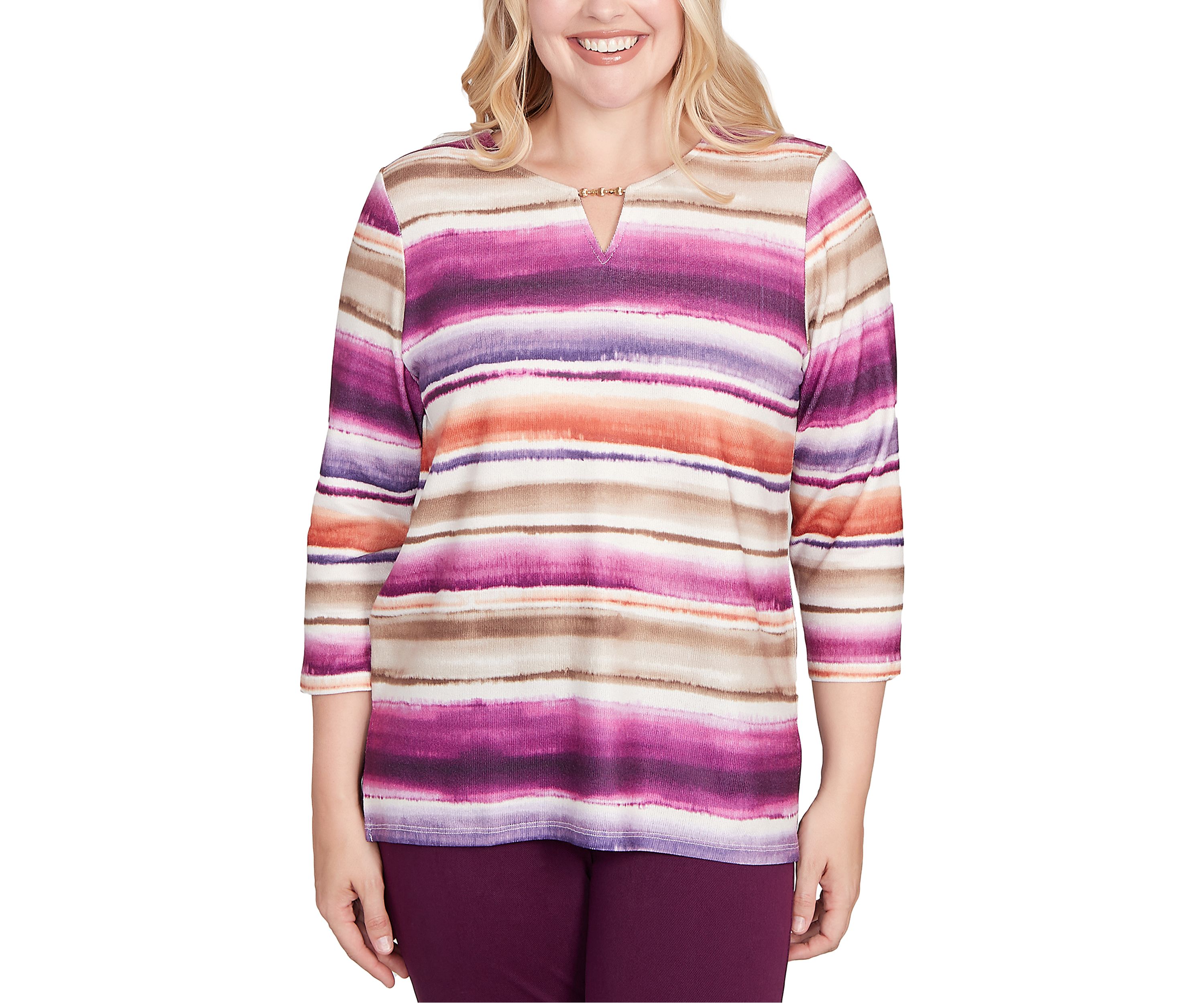 Womens Urban Legend Watercolor Biadere Top