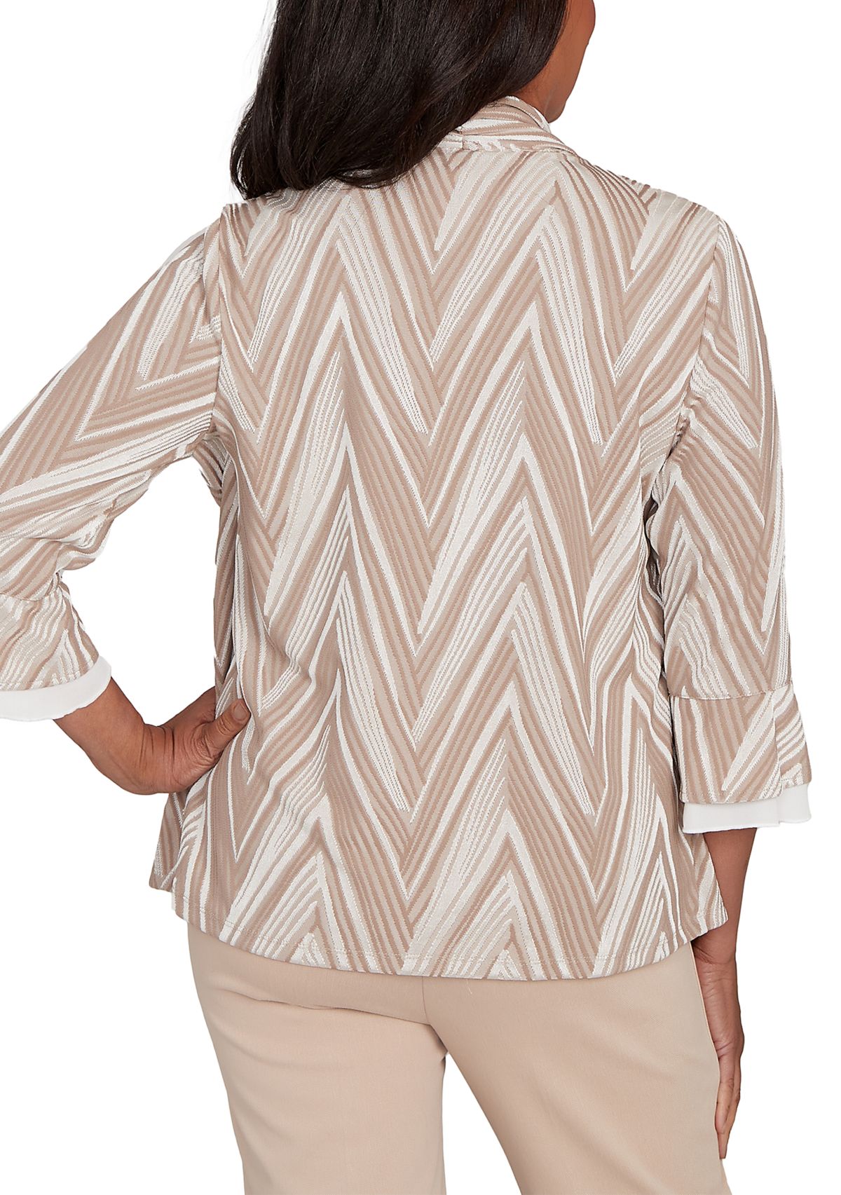 Womens Urban Legend Exploded Chevron Two In One Top