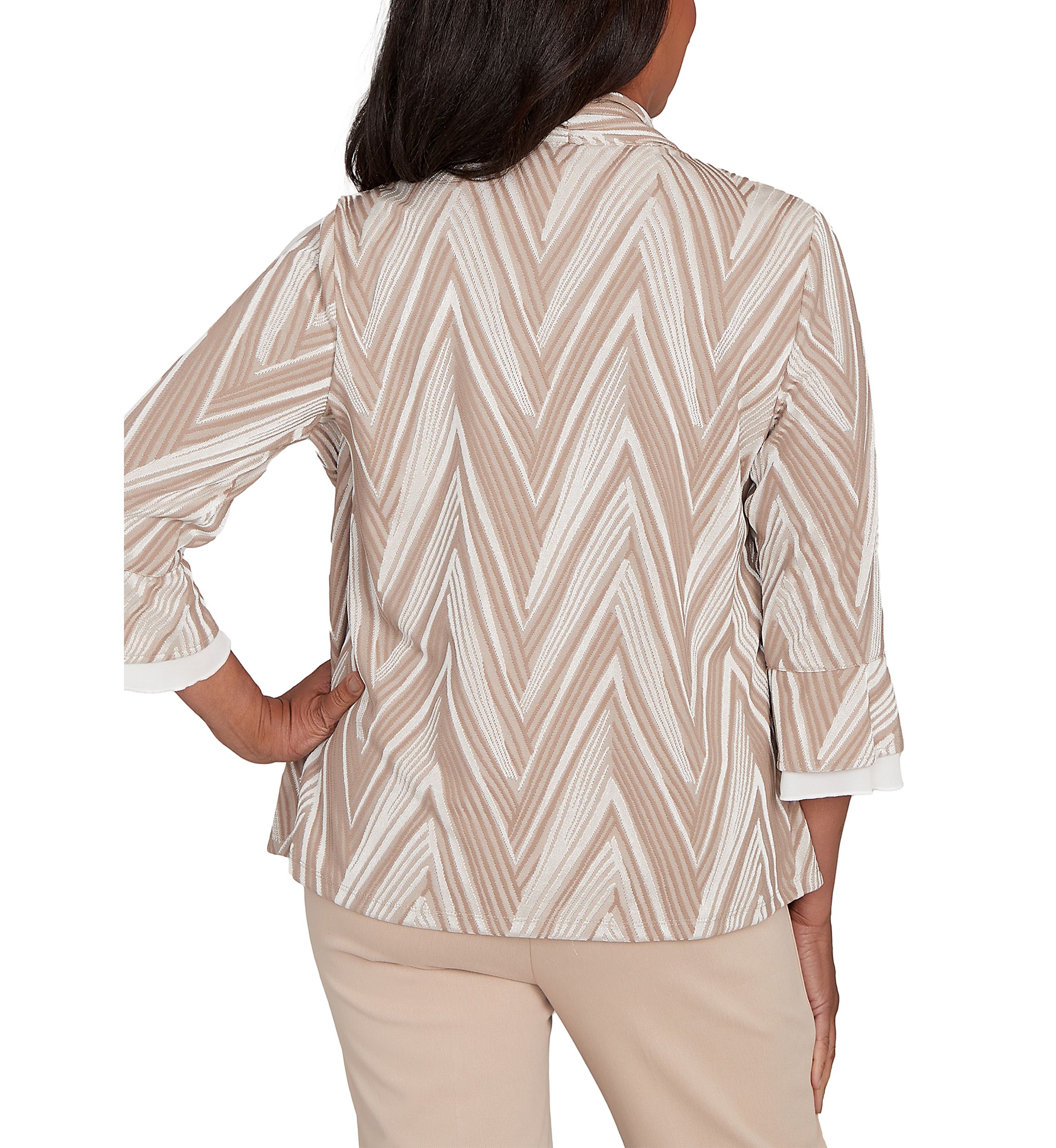 Womens Urban Legend Exploded Chevron Two In One Top