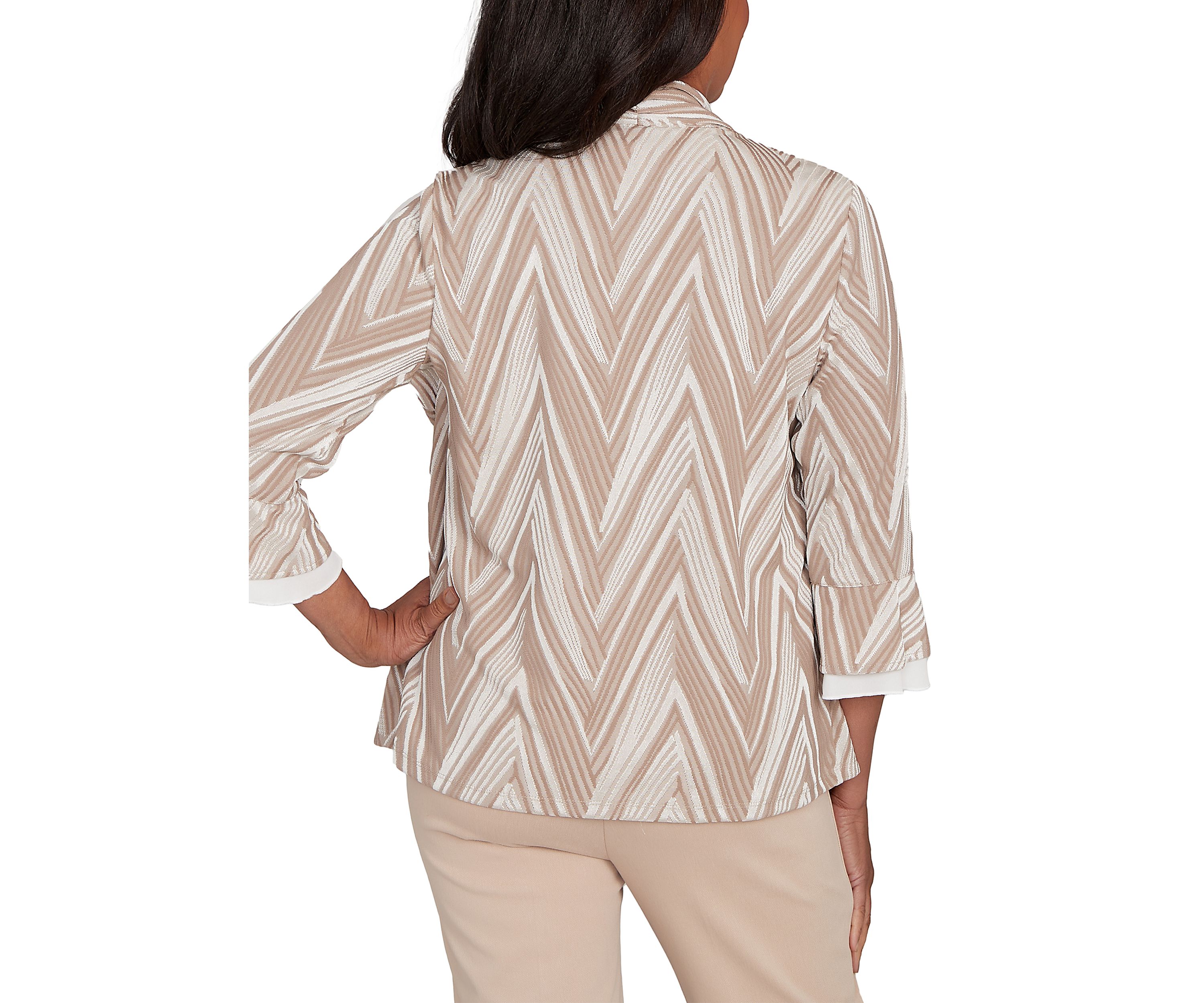 Womens Urban Legend Exploded Chevron Two In One Top