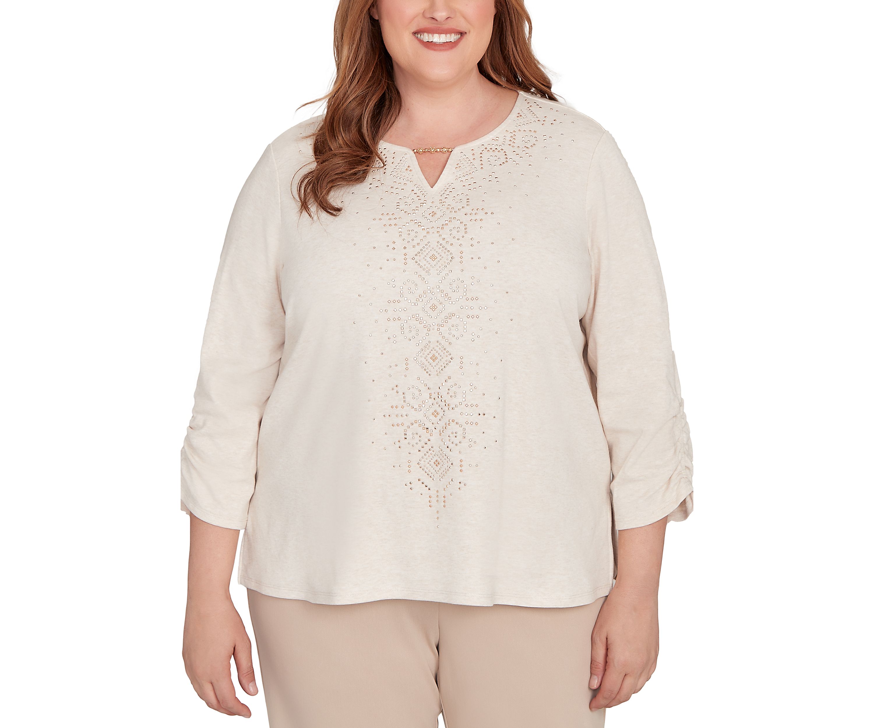 Plus Size Urban Legend Center Heat Set Top