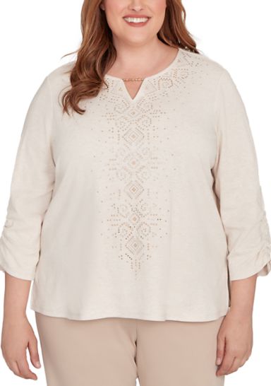 Plus Size Urban Legend Center Heat Set Top