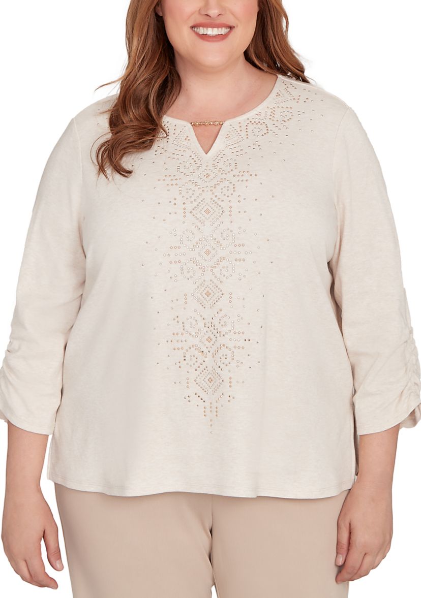 Plus Size Urban Legend Center Heat Set Top