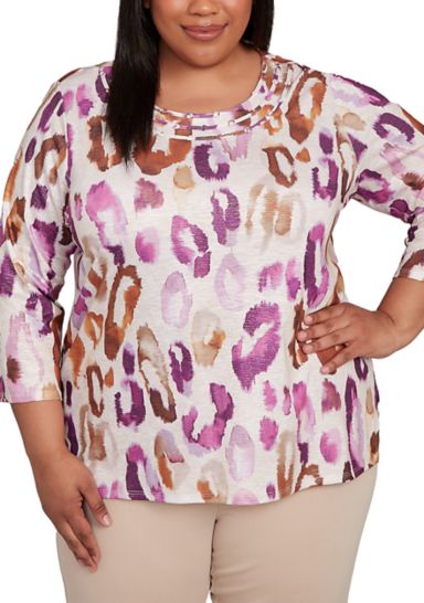 Plus Size Urban Legend Drama Animal Top