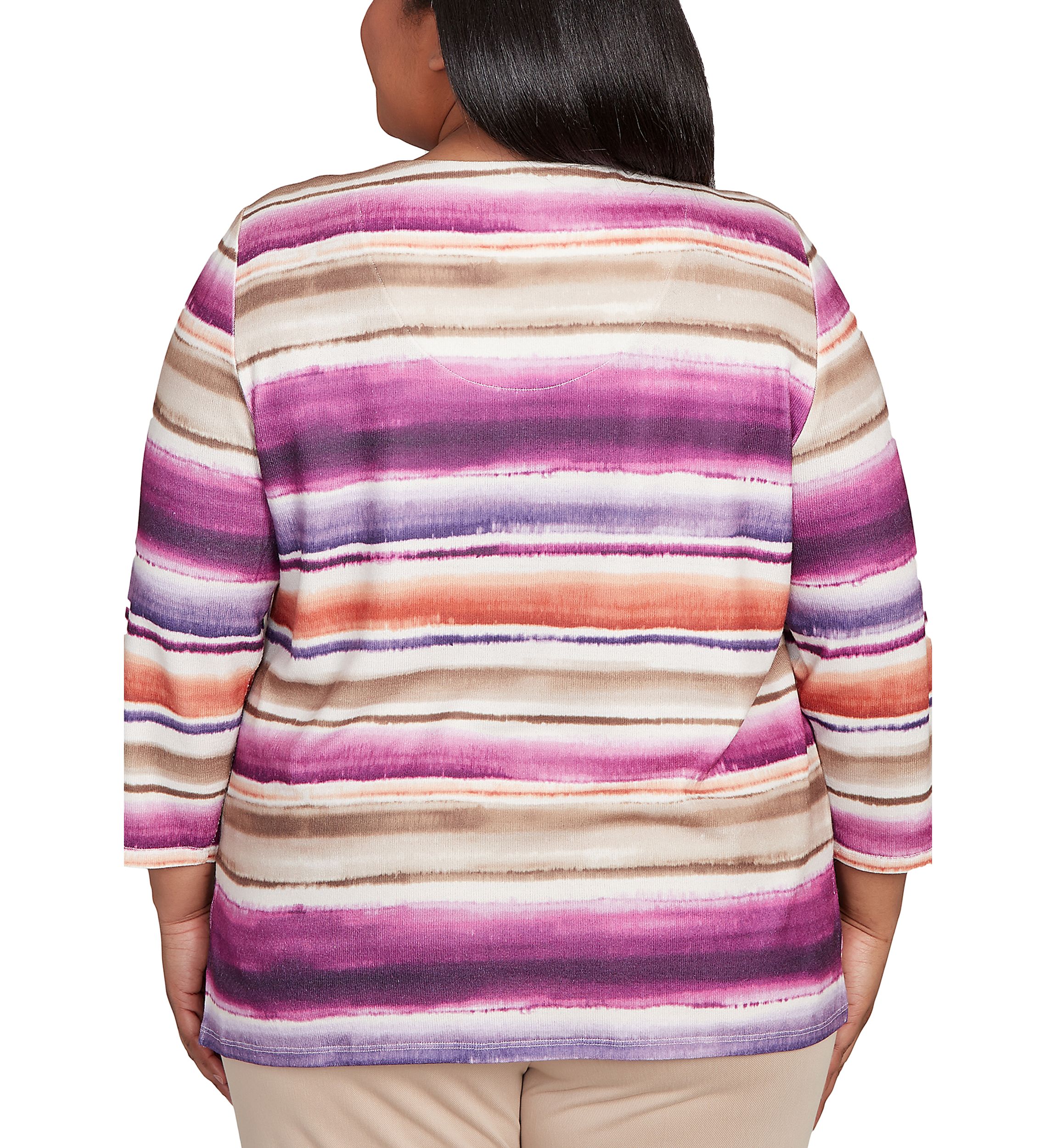 Plus Size Urban Legend Watercolor Biadere Top 
